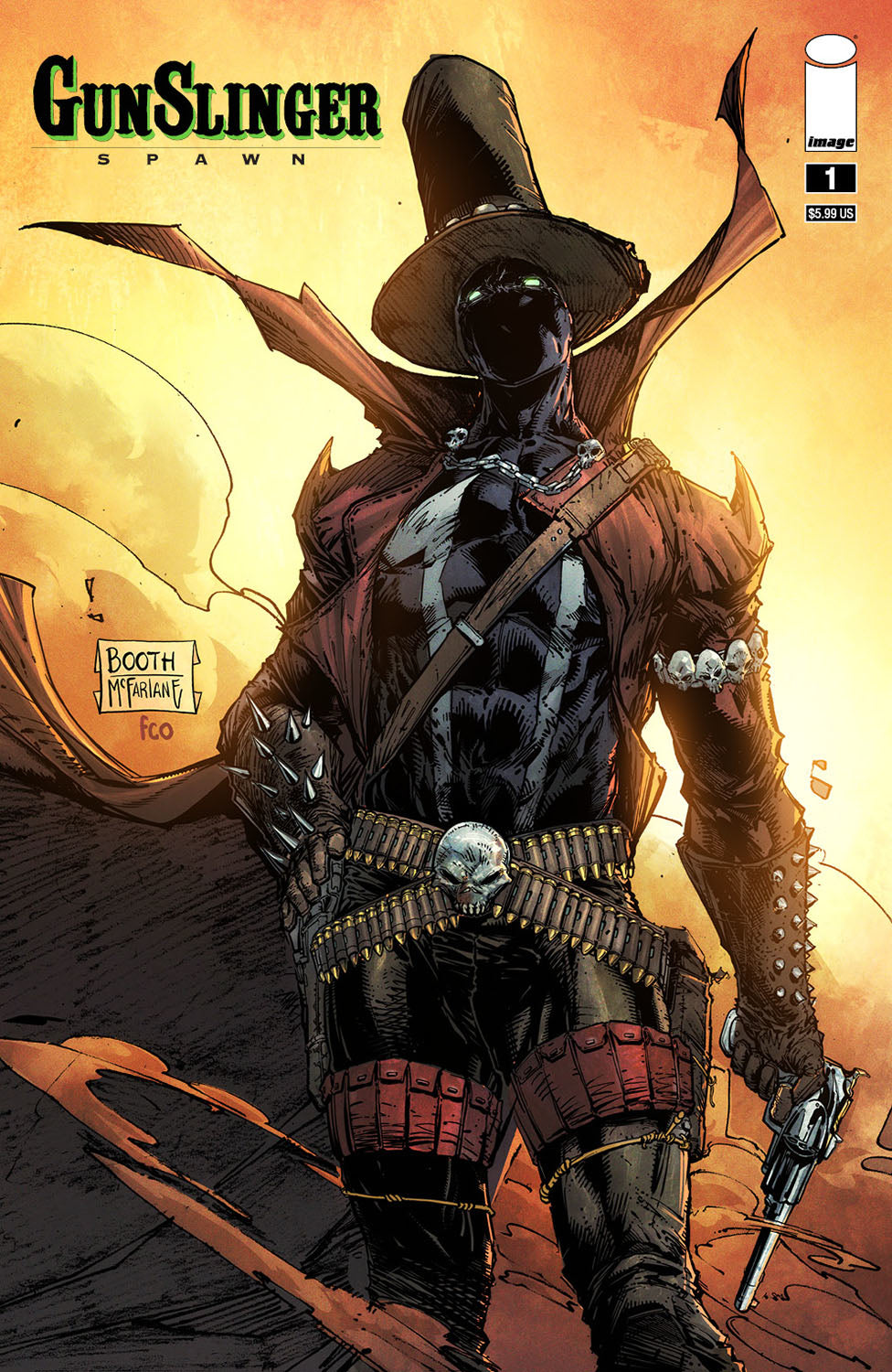 GUNSLINGER SPAWN #1 CVR A BOOTH 2021 Spawn IMAGE COMICS