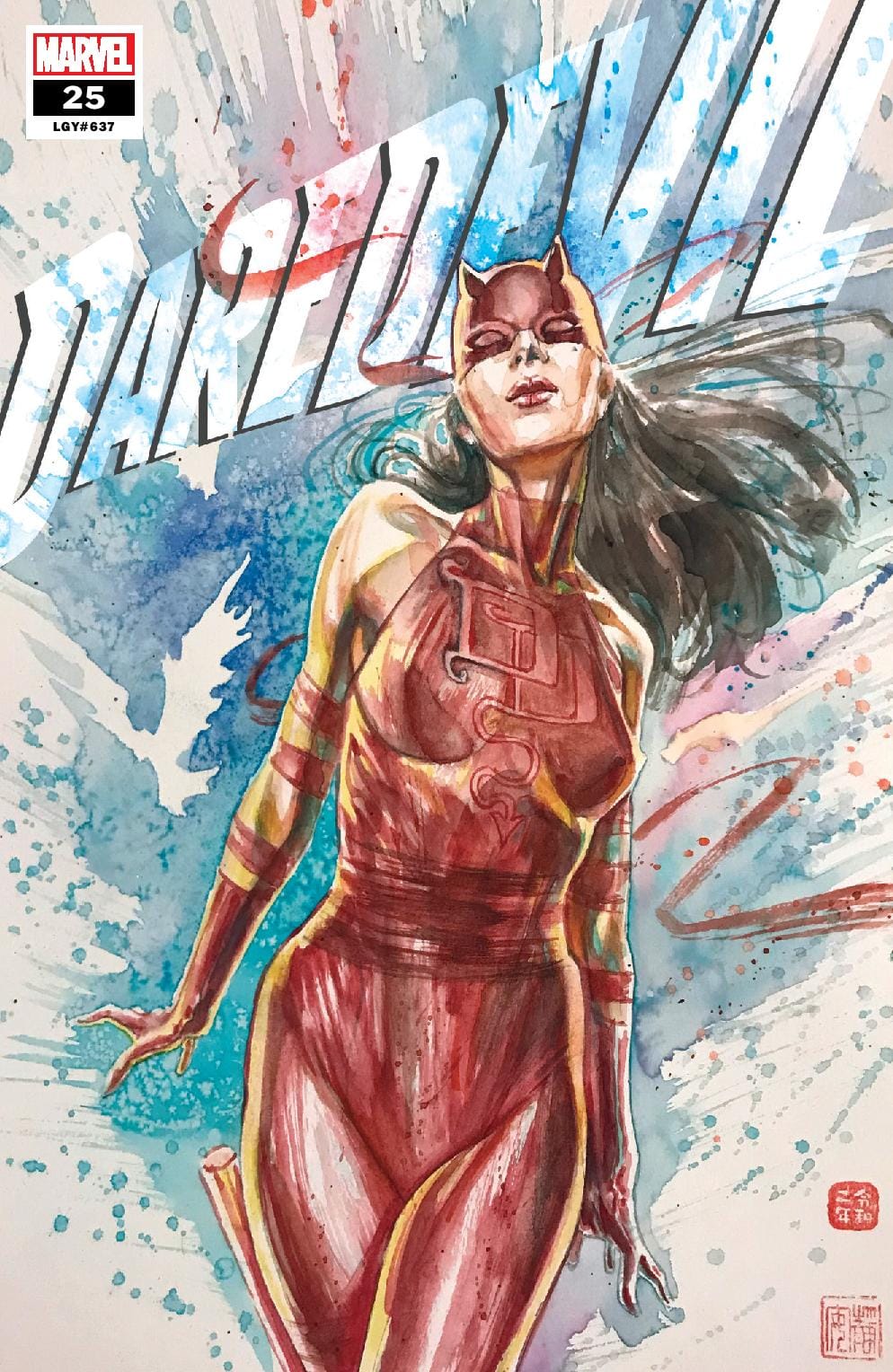 DAREDEVIL #25 DAVID MACK ELEKTRA EXCLUSIVE 2ND PRINT VARIANT 2021 Daredevil MARVEL COMICS