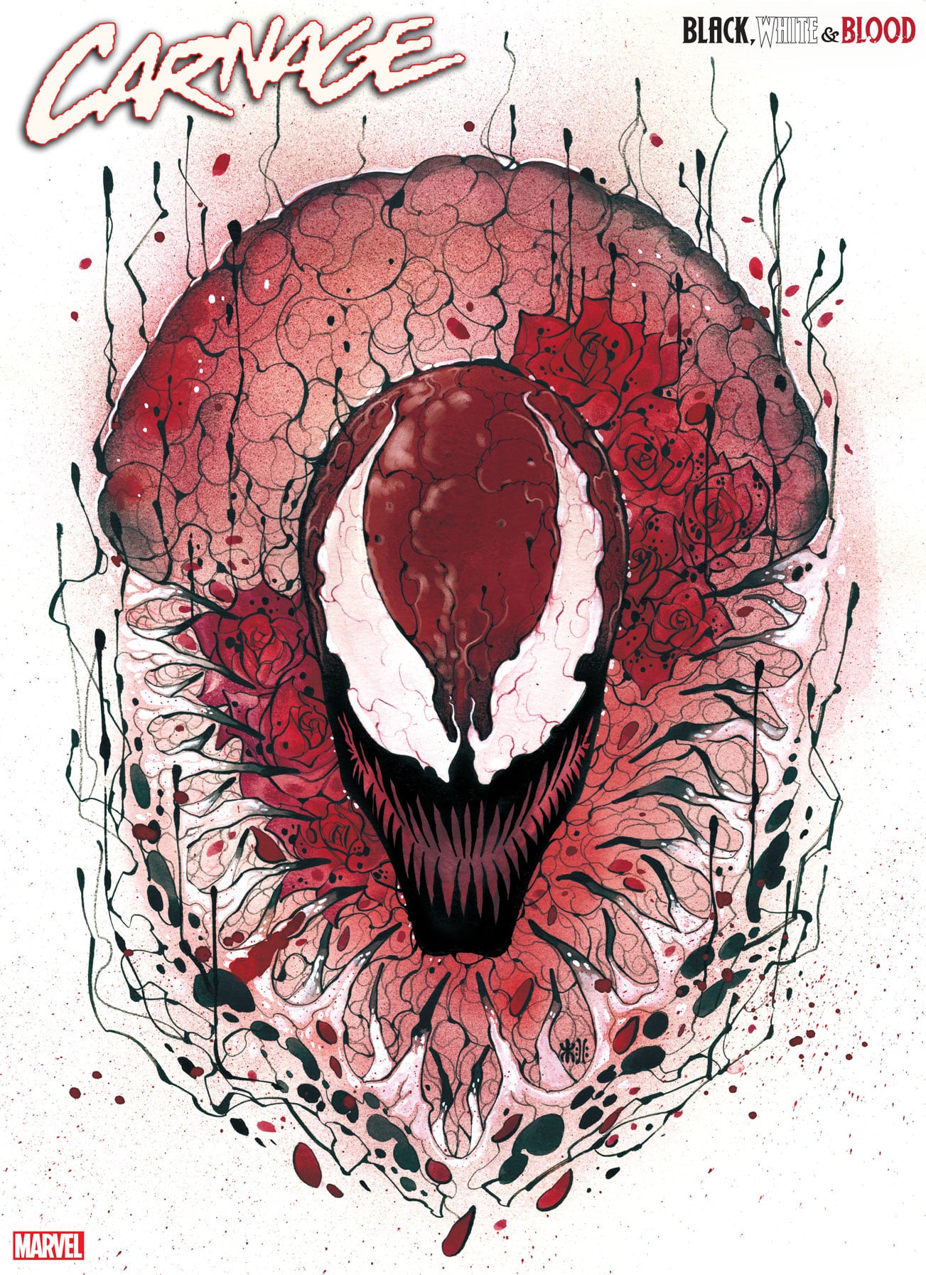 CARNAGE BLACK WHITE AND BLOOD #1 (OF 4) PEACH MOMOKO 1:25 VARIANT 2021 Carnage MARVEL COMICS