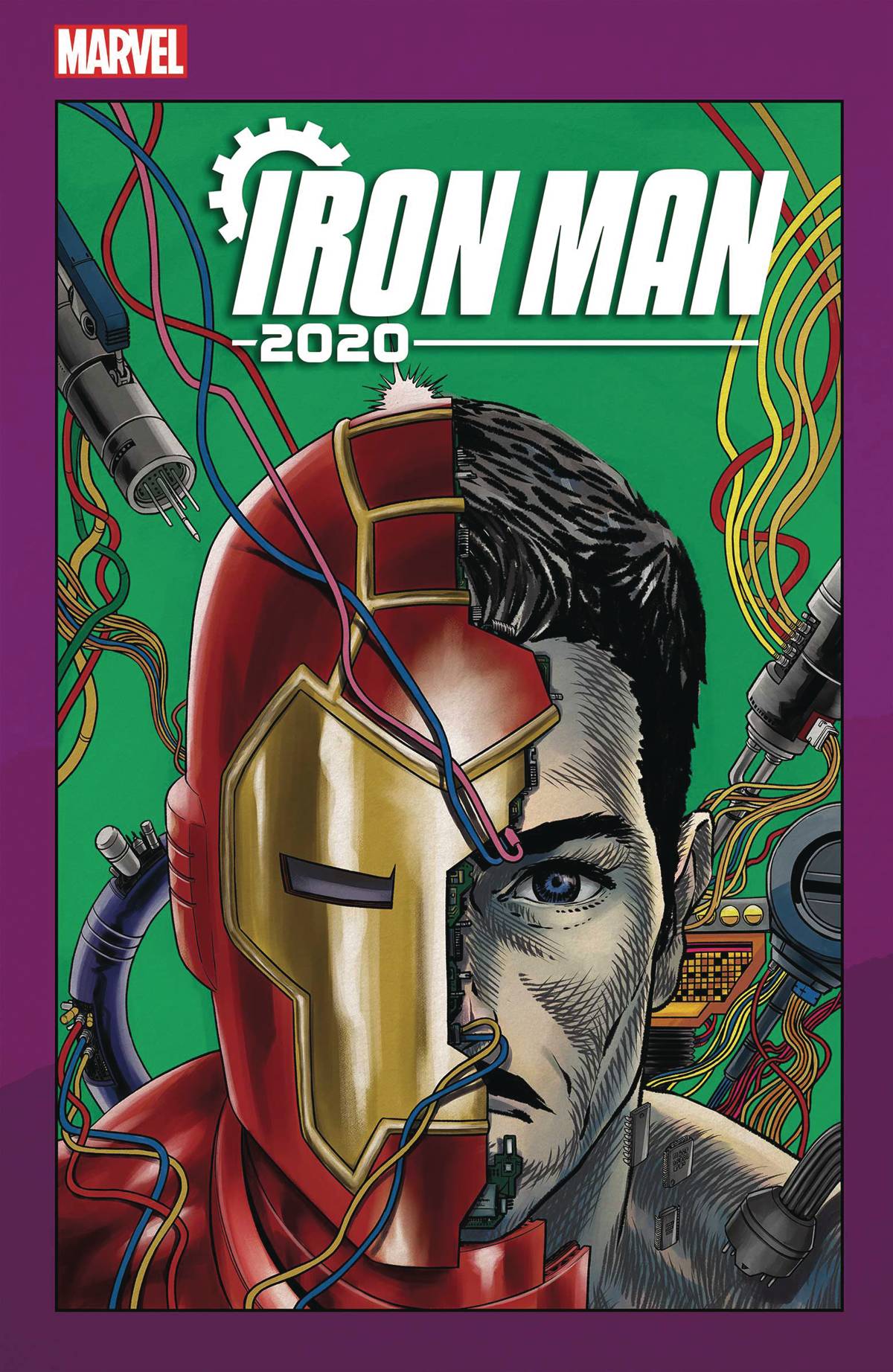 IRON MAN 2020 #4 (OF 6) SUPERLOG HEADS VARIANT 2020 Iron Man MARVEL COMICS