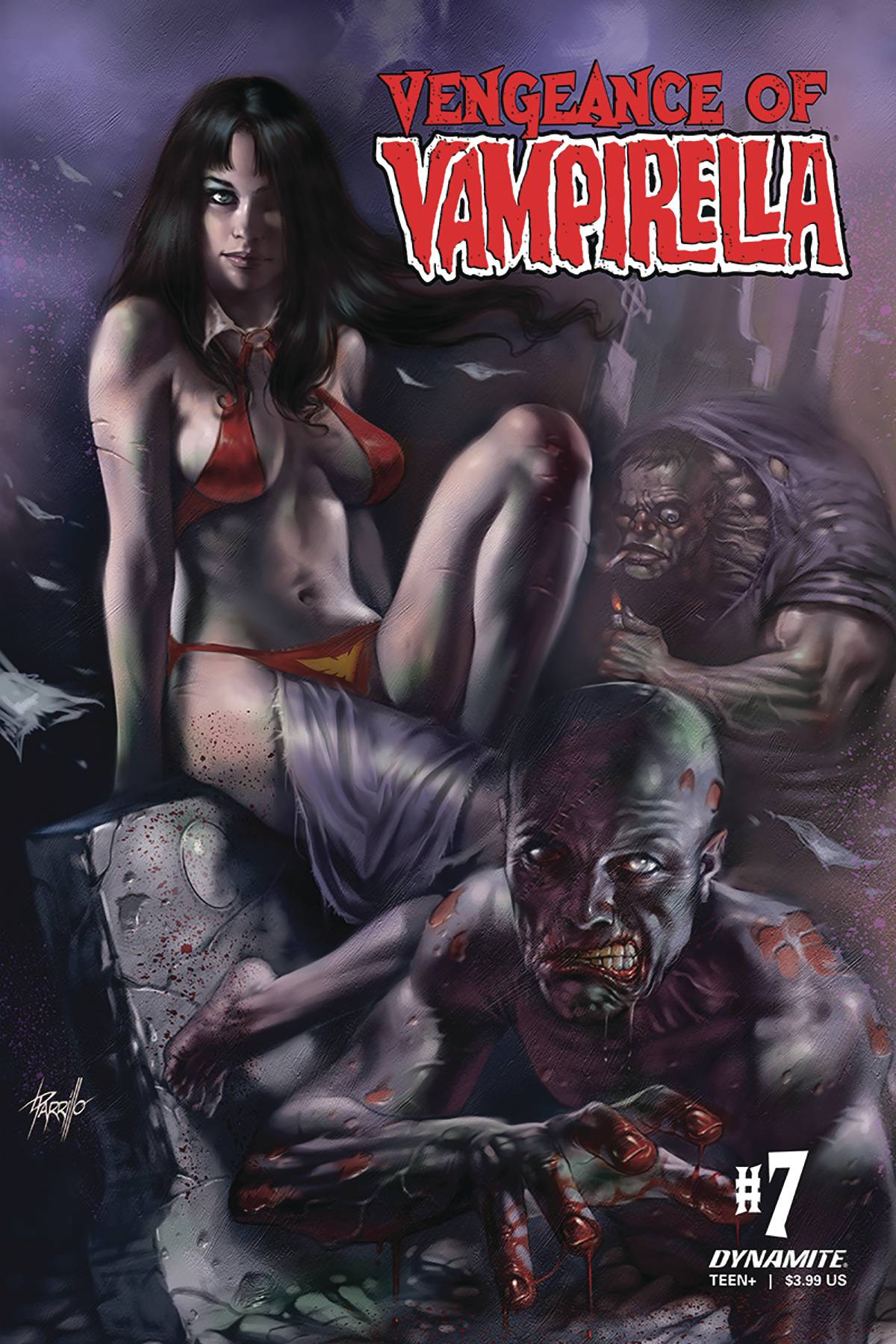 VENGEANCE OF VAMPIRELLA #7 CVR A PARRILLO 2020 Vampirella DYNAMITE