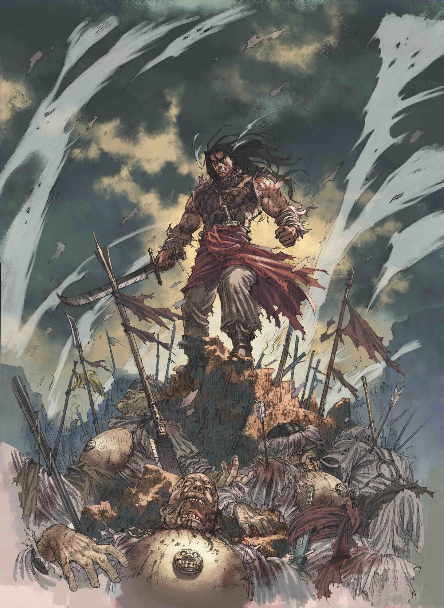 CIMMERIAN PEOPLE OF BLACK CIRCLE #2 CVR B JAE KWANG PARK 2020 Conan ABLAZE
