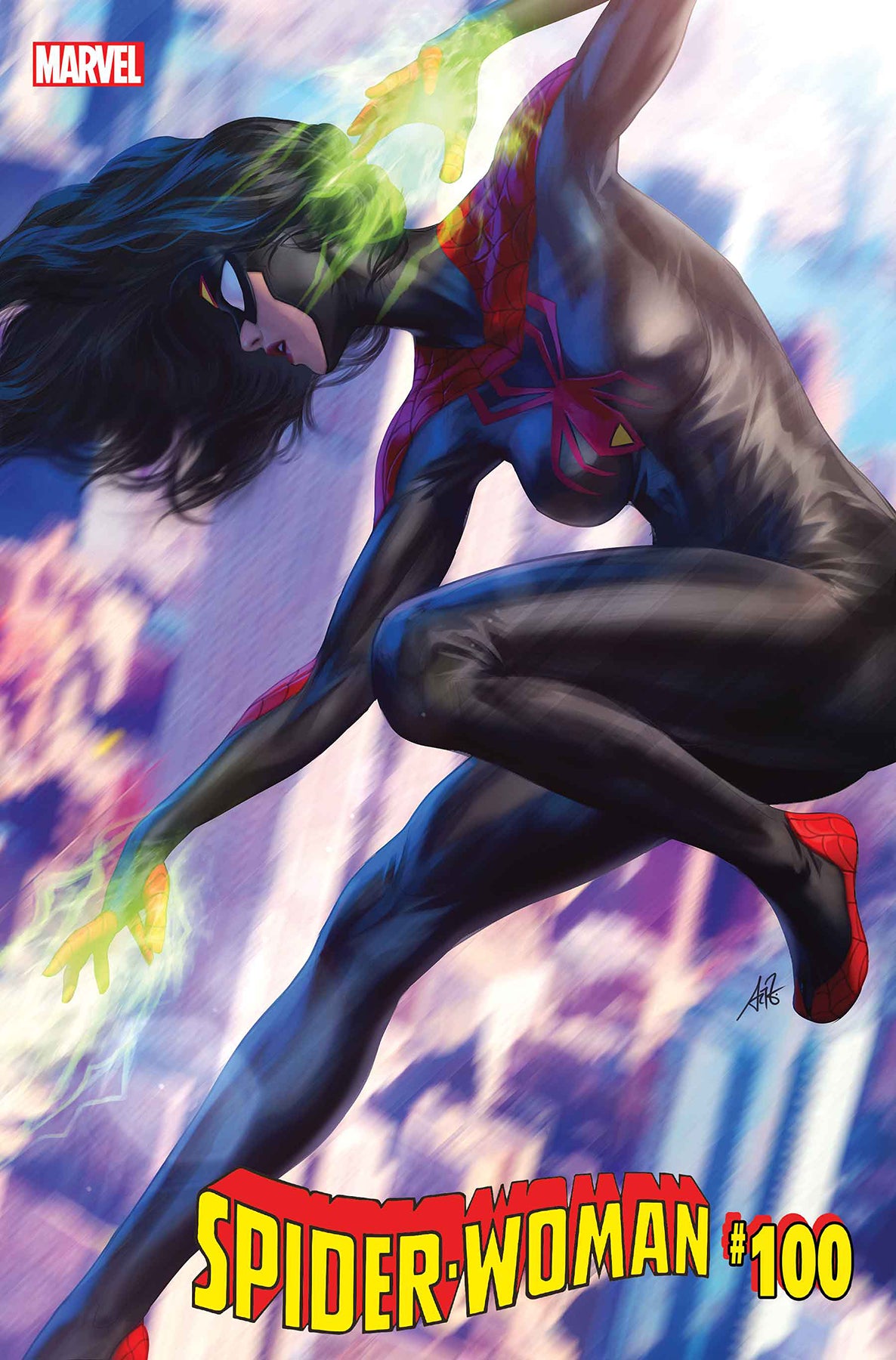 SPIDER-WOMAN #5 ARTGERM BLACK COSTUME VARIANT 2020 Spider-Woman MARVEL COMICS