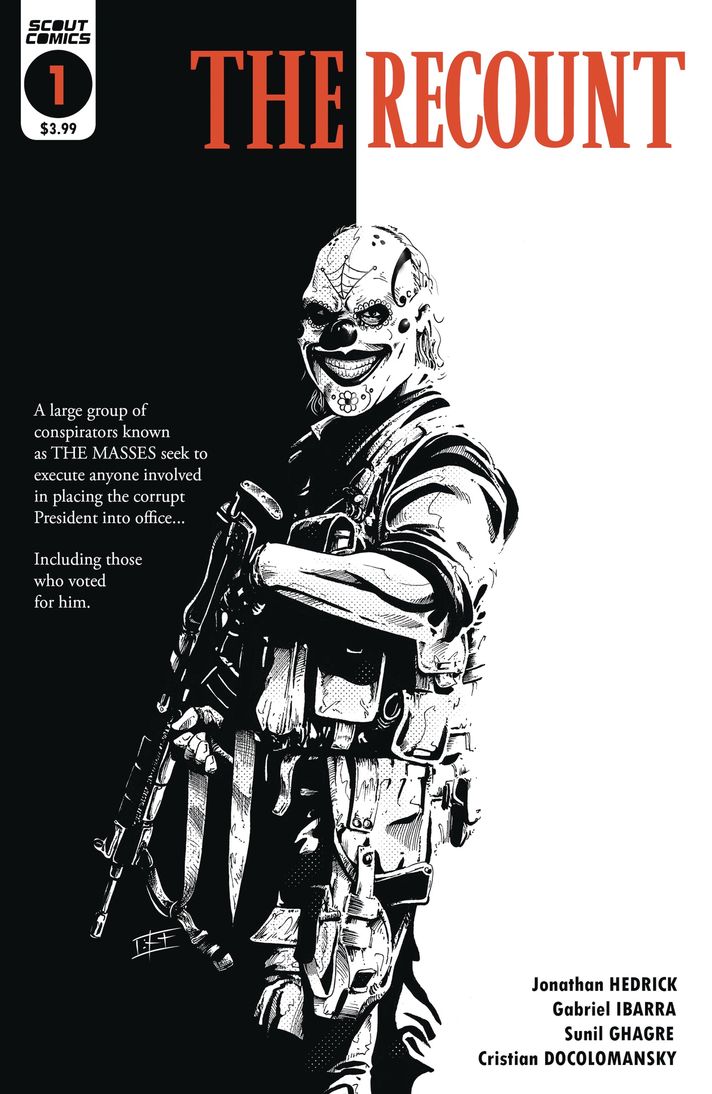 RECOUNT #1 CVR B SILVERBAX 1:10 VARIANT 2020 comic book SCOUT COMICS