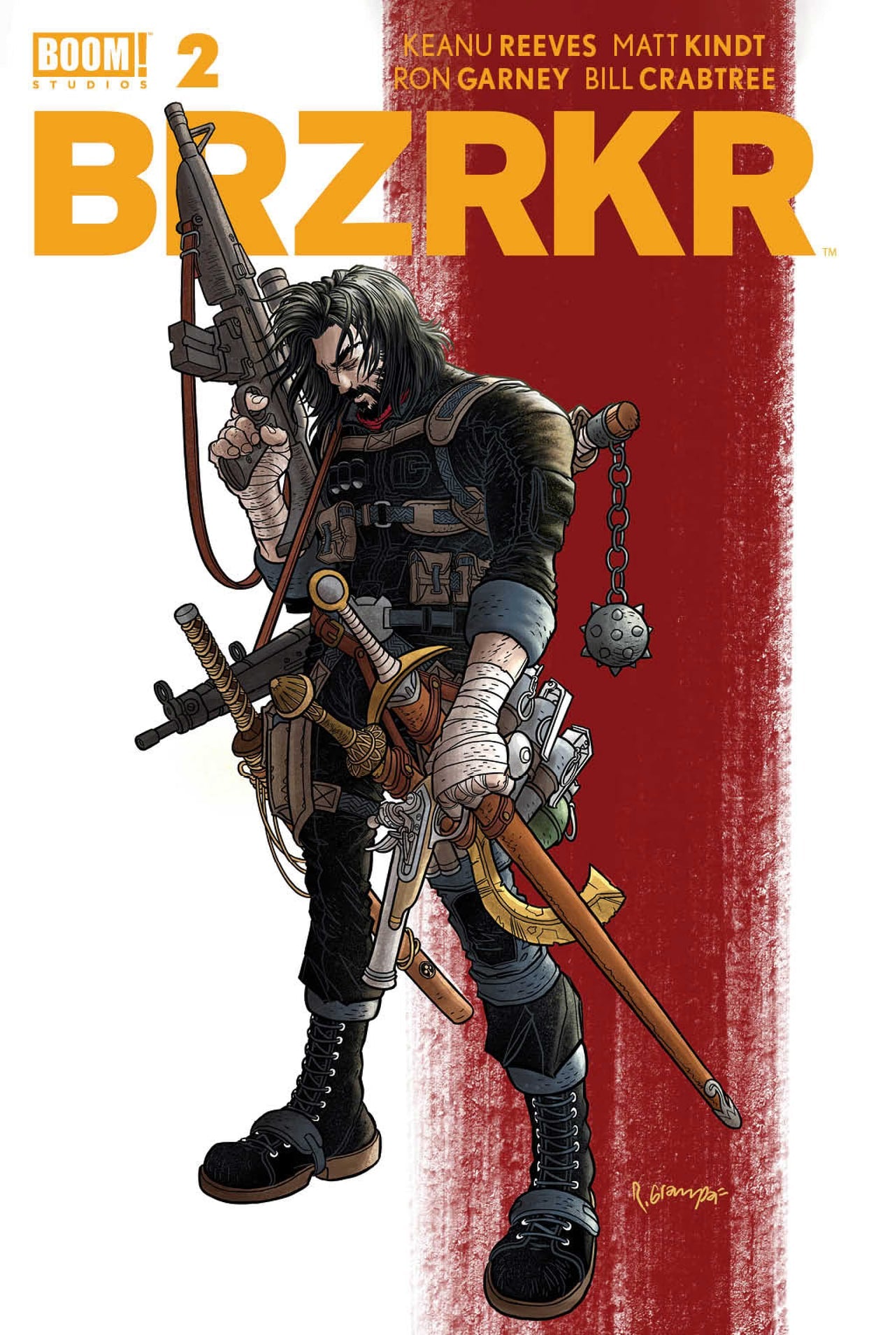 BRZRKR (BERZERKER) #2 GRAMPA FOIL VARIANT 2021 comic book BOOM! STUDIOS