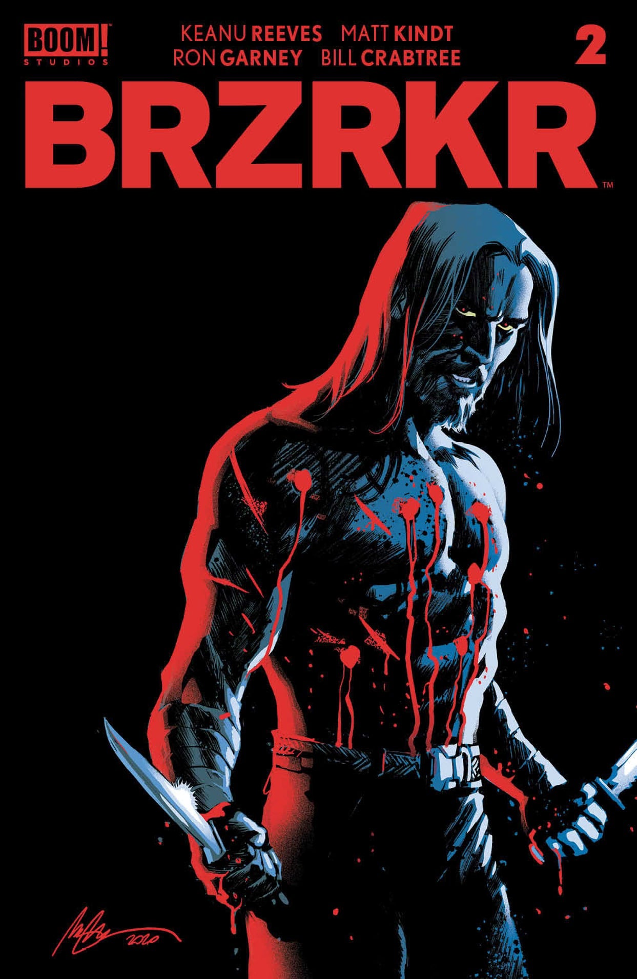 BRZRKR (BERZERKER) #2 ALBUQUERQUE FOIL VARIANT 2021 comic book BOOM! STUDIOS