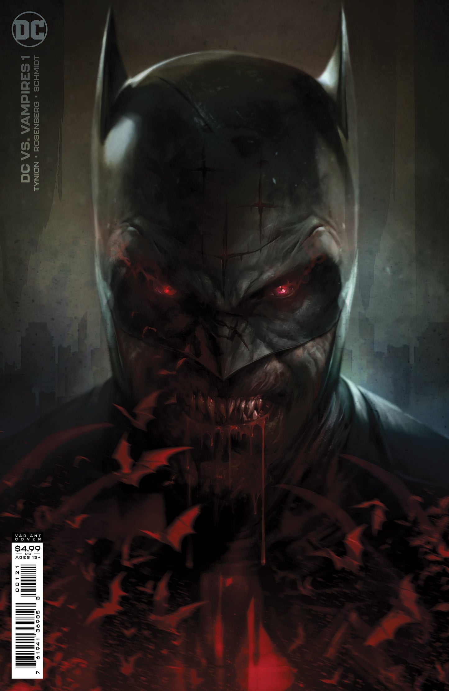 DC VS VAMPIRES #1 (OF 12) CVR B FRANCESCO MATTINA CARD STOCK VARIANT 2021 DC vs Vampires DC COMICS