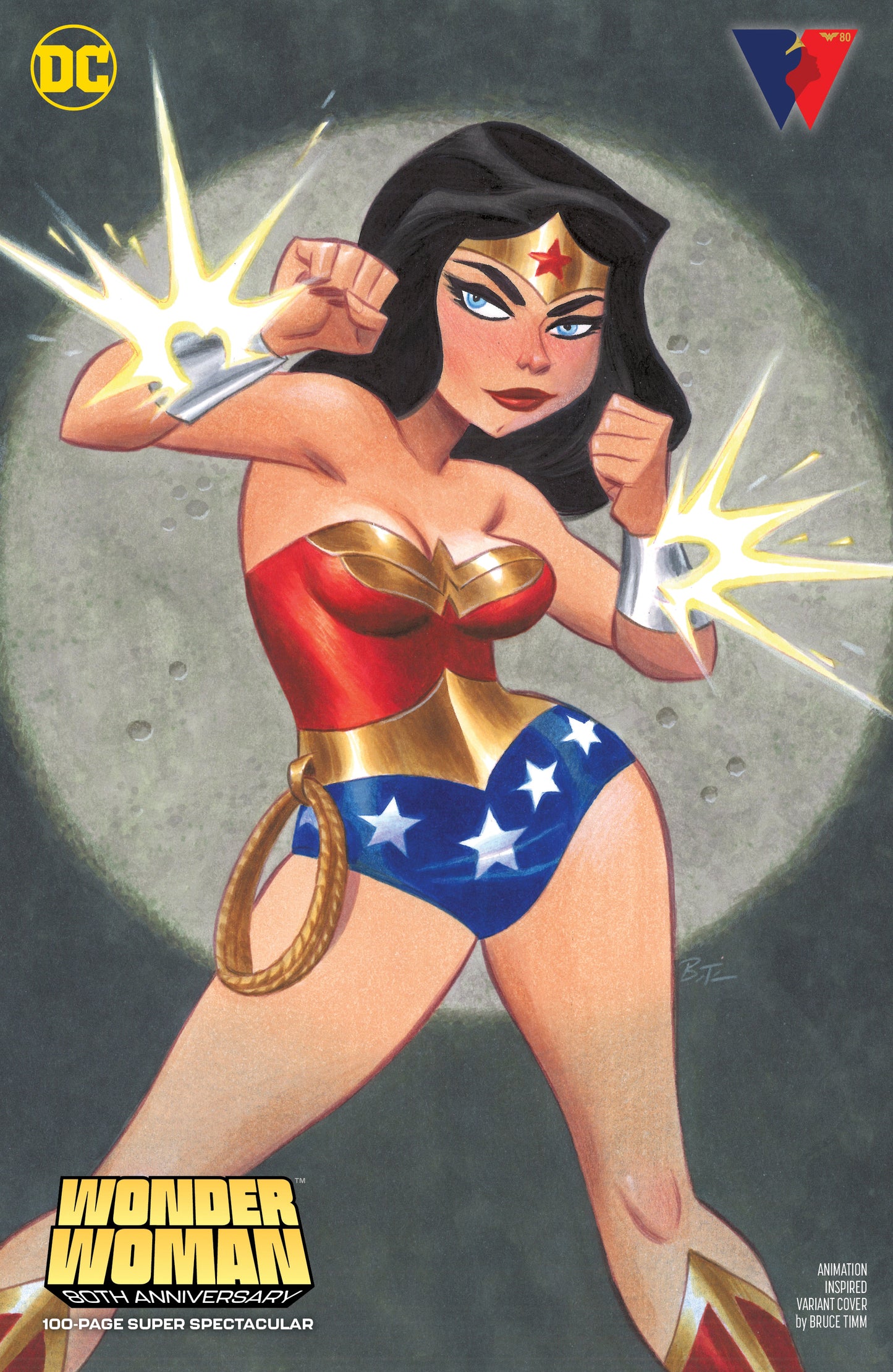WONDER WOMAN 80TH ANNIVERSARY 100-PAGE SUPER SPECTACULAR #1 (ONE SHOT) CVR D BRUCE TIMM ANIMATION 2021 Wonder Woman DC COMICS