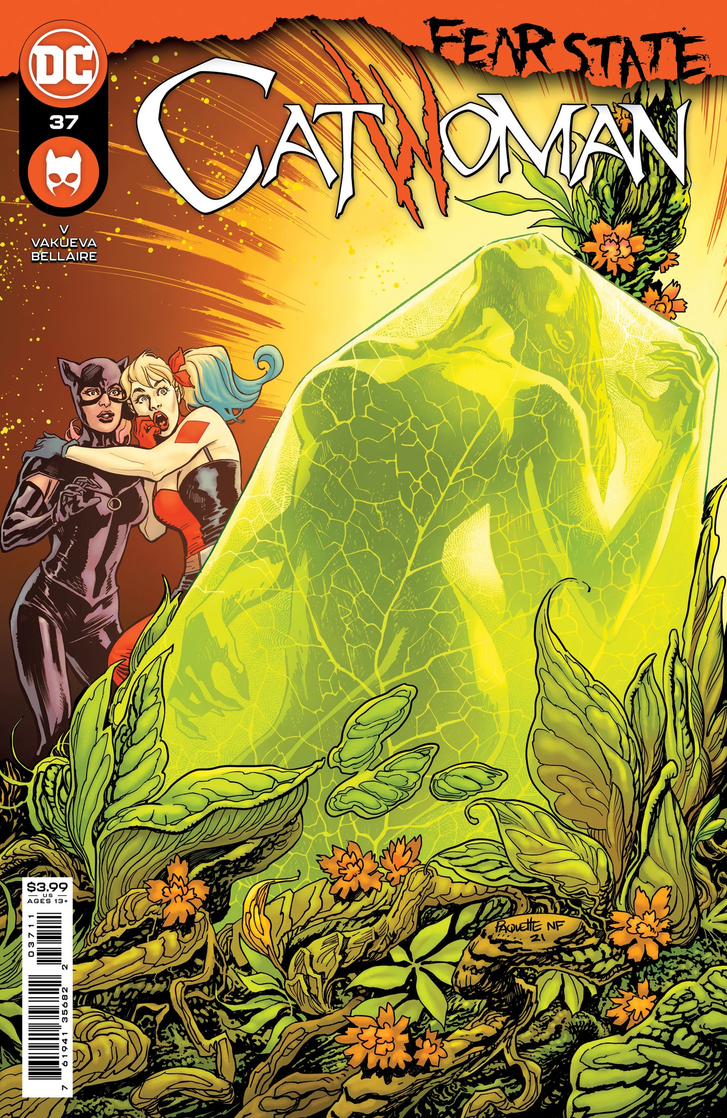 CATWOMAN #37 CVR A YANICK PAQUETTE (FEAR STATE) 2021 Catwoman DC COMICS