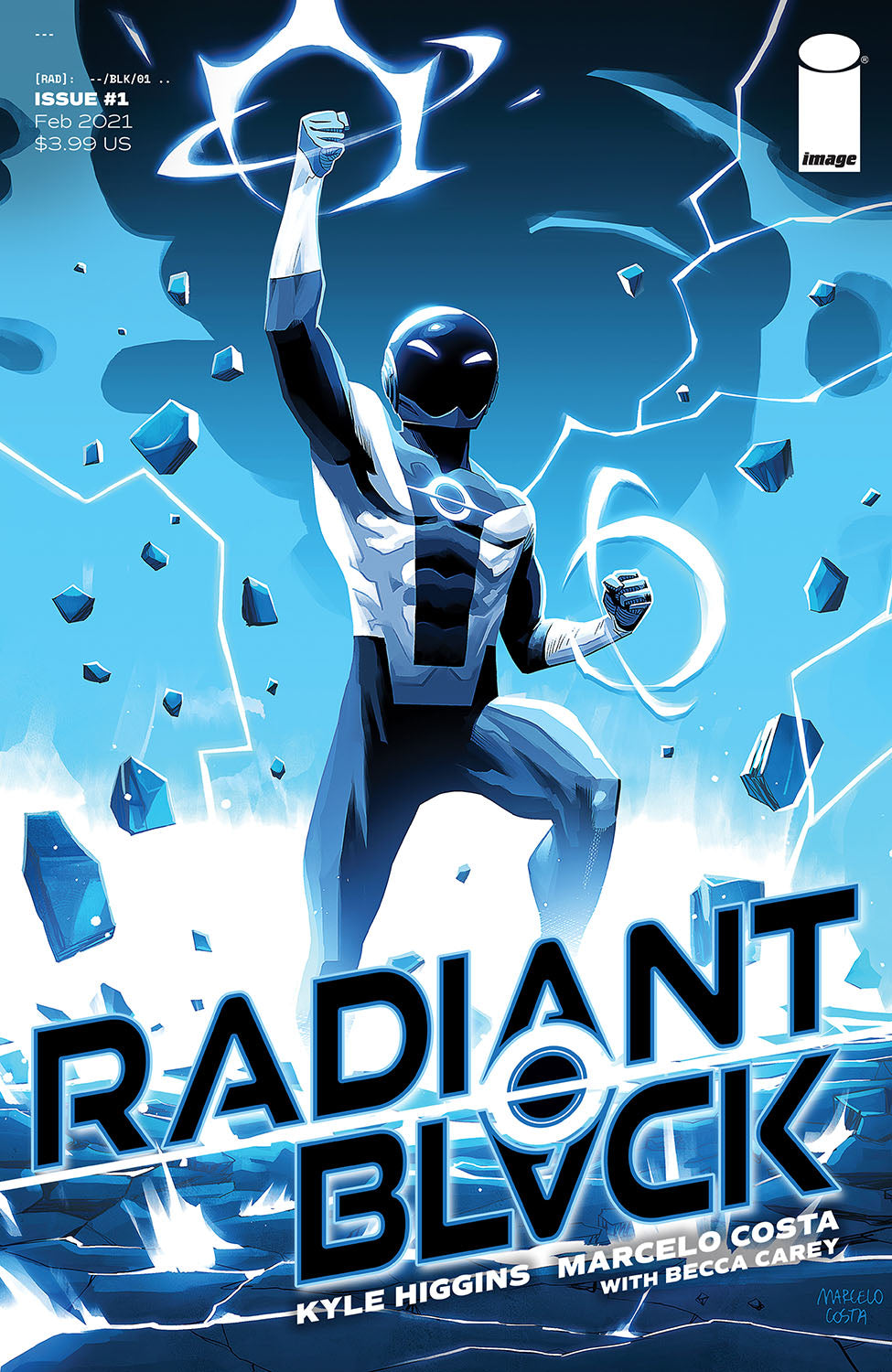 RADIANT BLACK #1 CVR D 1:10 COSTA VARIANT 2021 comic book IMAGE COMICS