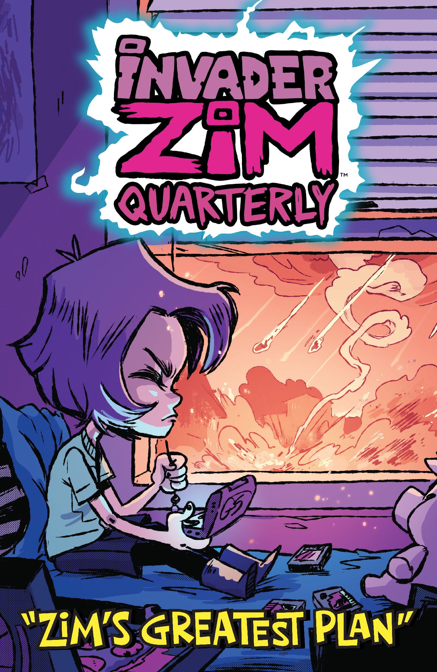 INVADER ZIM QUARTERLY ZIMS GREATEST PLAN #1 CVR B CAB 2021 Invader Zim ONI PRESS INC.