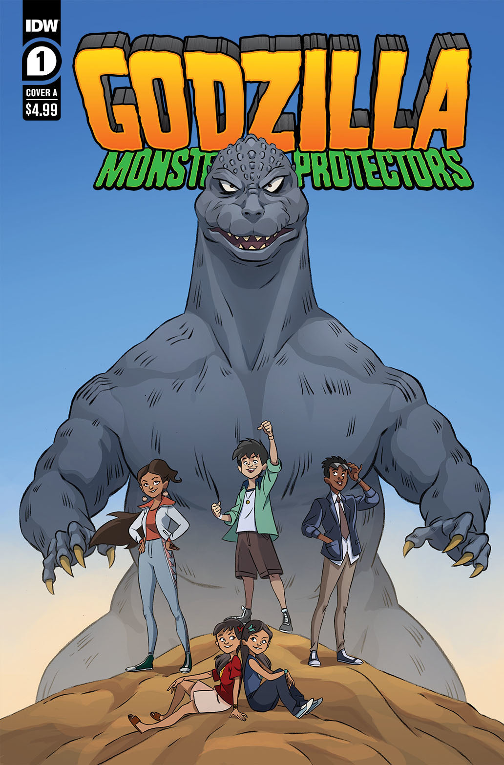 GODZILLA MONSTERS & PROTECTORS #1 CVR A DAN SCHOENING 2021 Godzilla IDW PUBLISHING