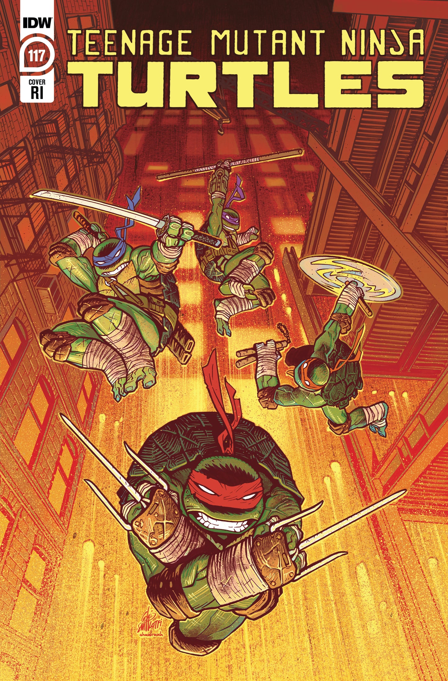 TMNT #117 SAM LOFTI 1:10 VARIANT 2021 TMNT IDW PUBLISHING