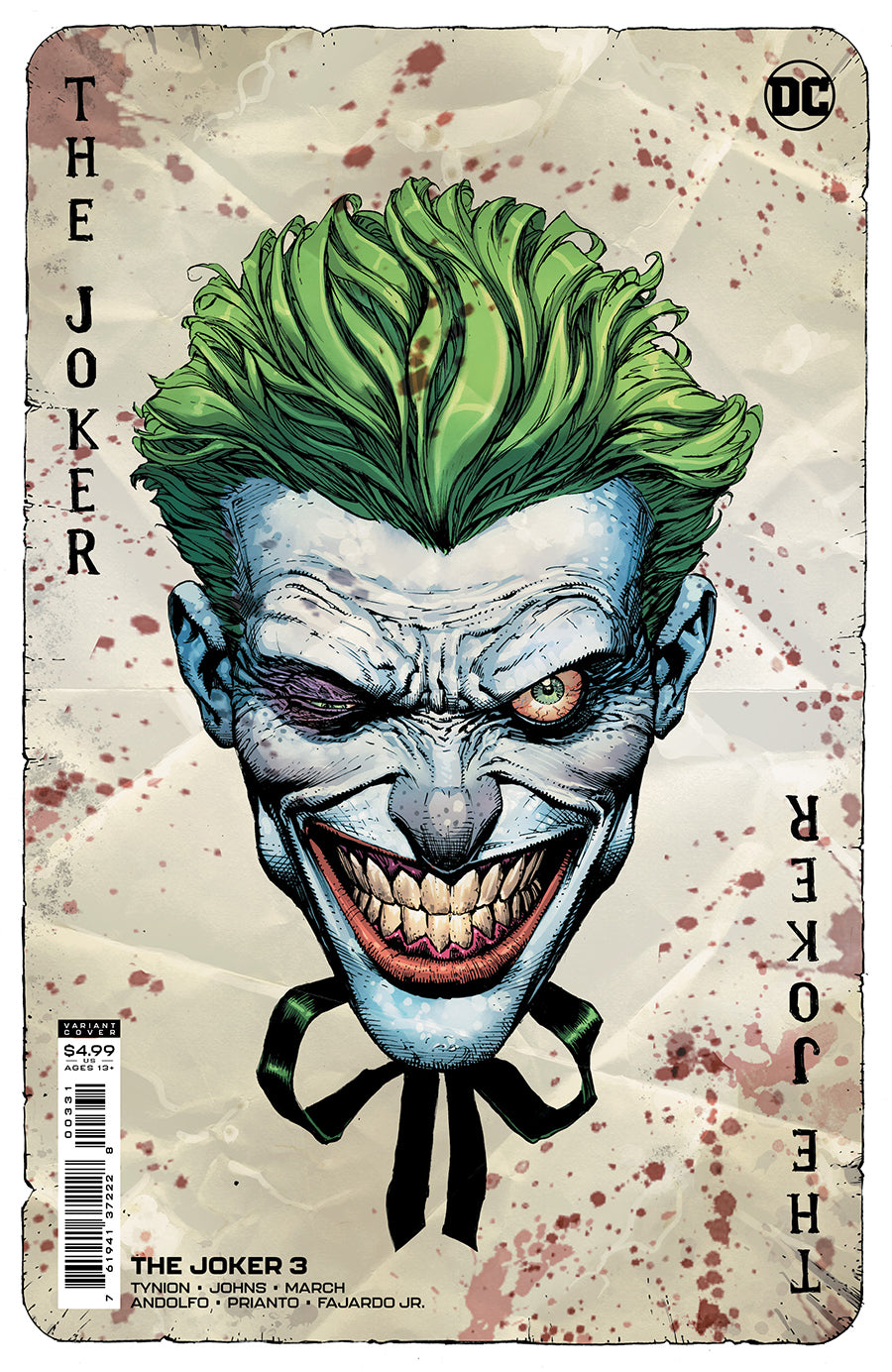 JOKER #3 CVR B DAVID FINCH VARIANT 2021 Joker DC COMICS