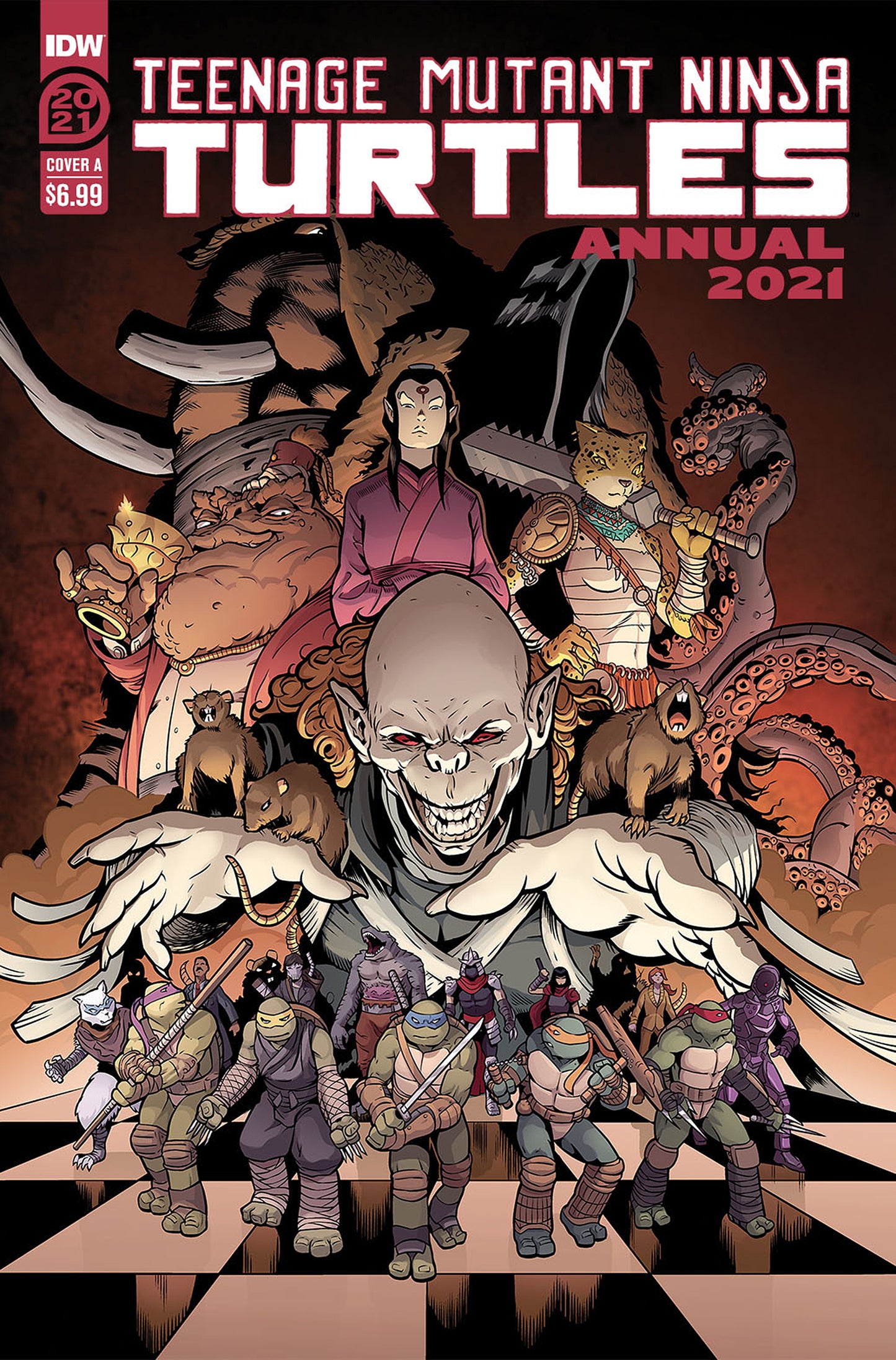TMNT ANNUAL 2021 CVR A CASEY MALONEY 2021 TMNT IDW PUBLISHING