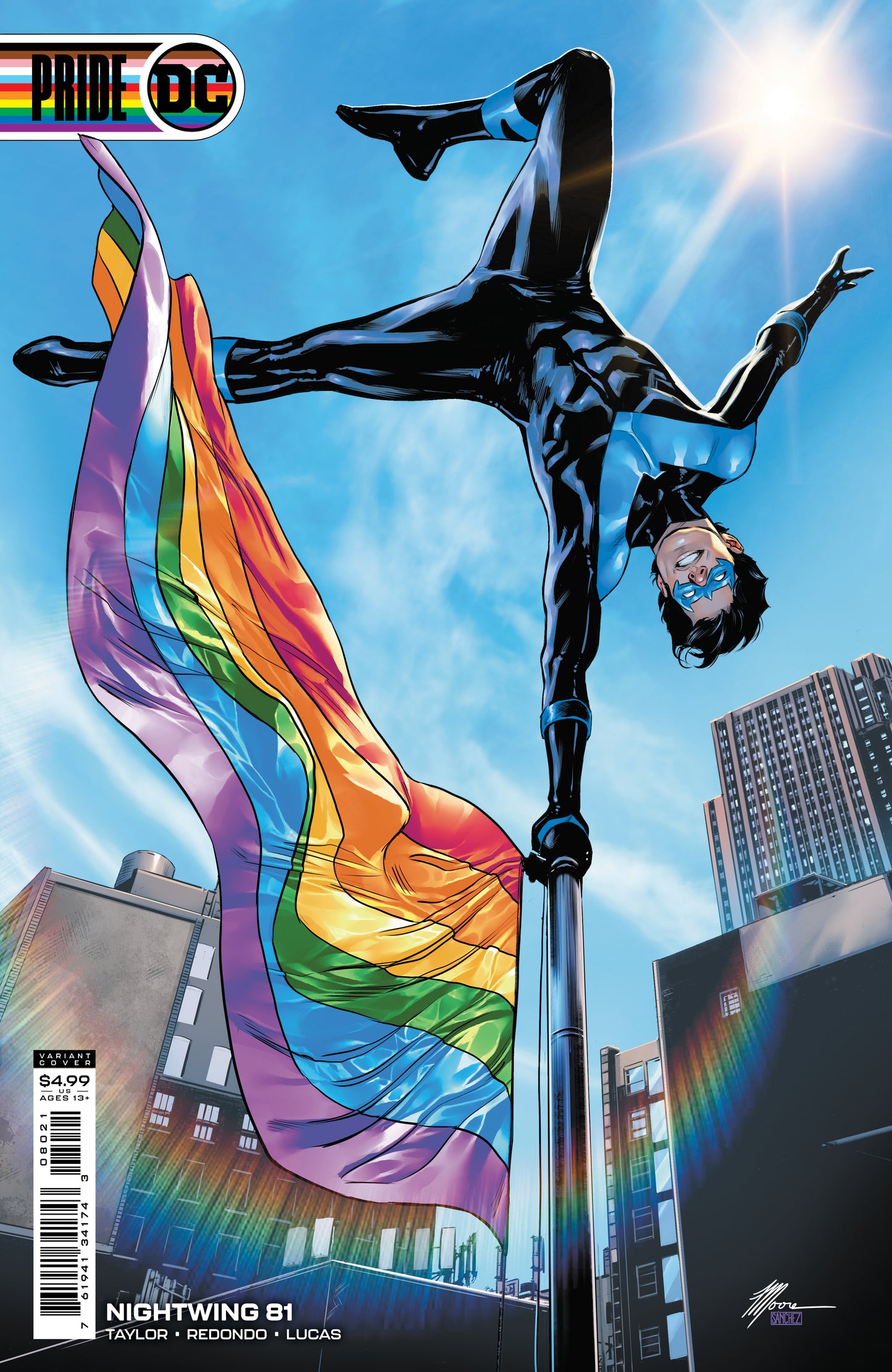 NIGHTWING #81 CVR C TRAVIS MOORE PRIDE MONTH CARD STOCK VARIANT (1ST APP HEARTLESS) 2021 Nightwing DC COMICS