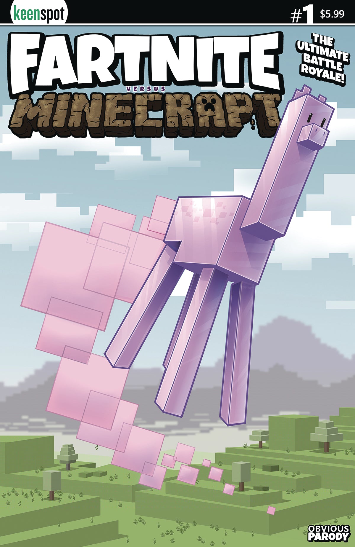 FARTNITE VS. MINECRAPT #1 CVR D JOSECO 2021 comic book KEENSPOT ENTERTAINMENT