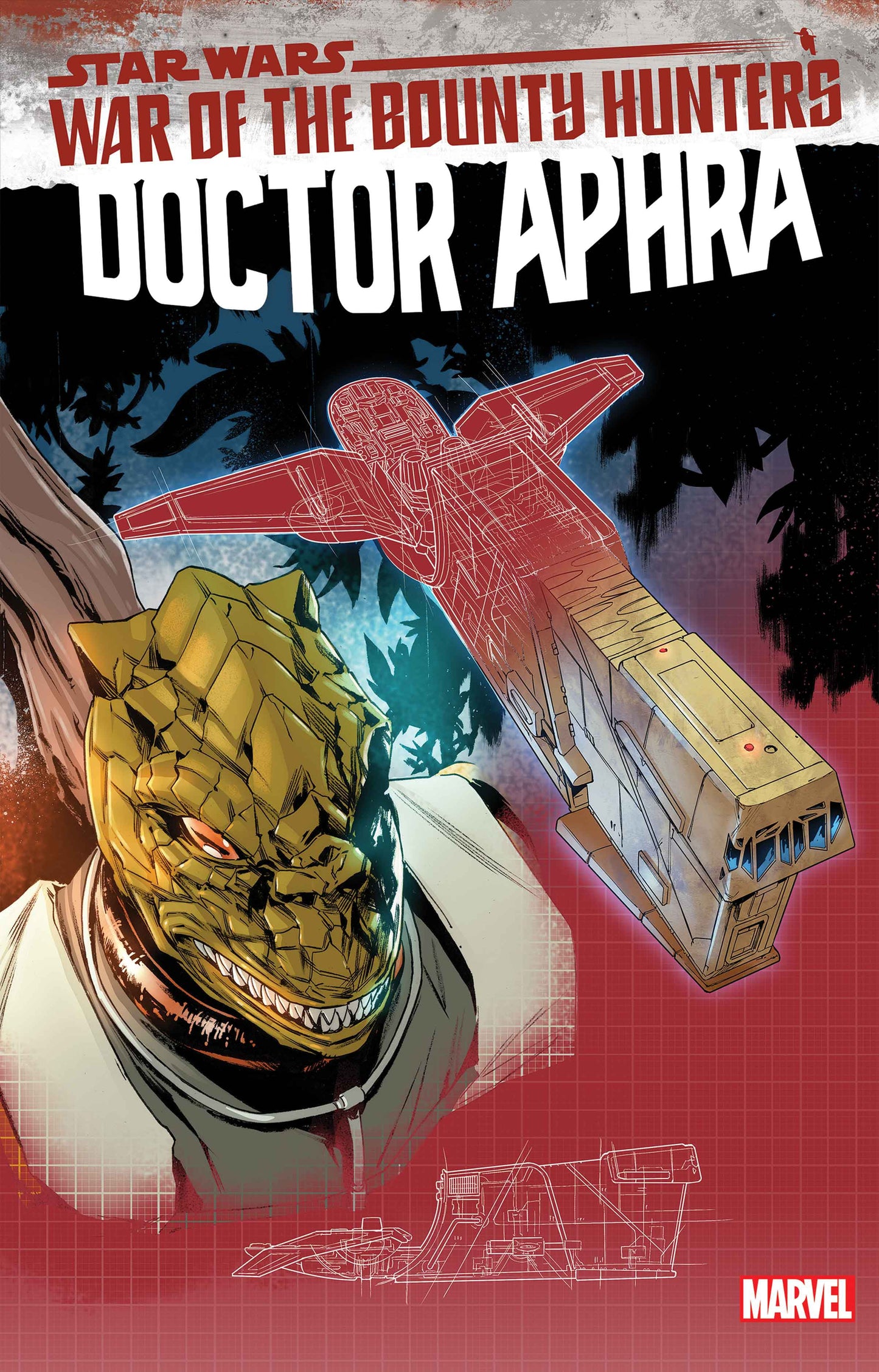 STAR WARS DOCTOR APHRA #14 VILLANELLI BLUEPRINT WOBH VARIANT 2021 Star Wars Doctor Aphra MARVEL COMICS