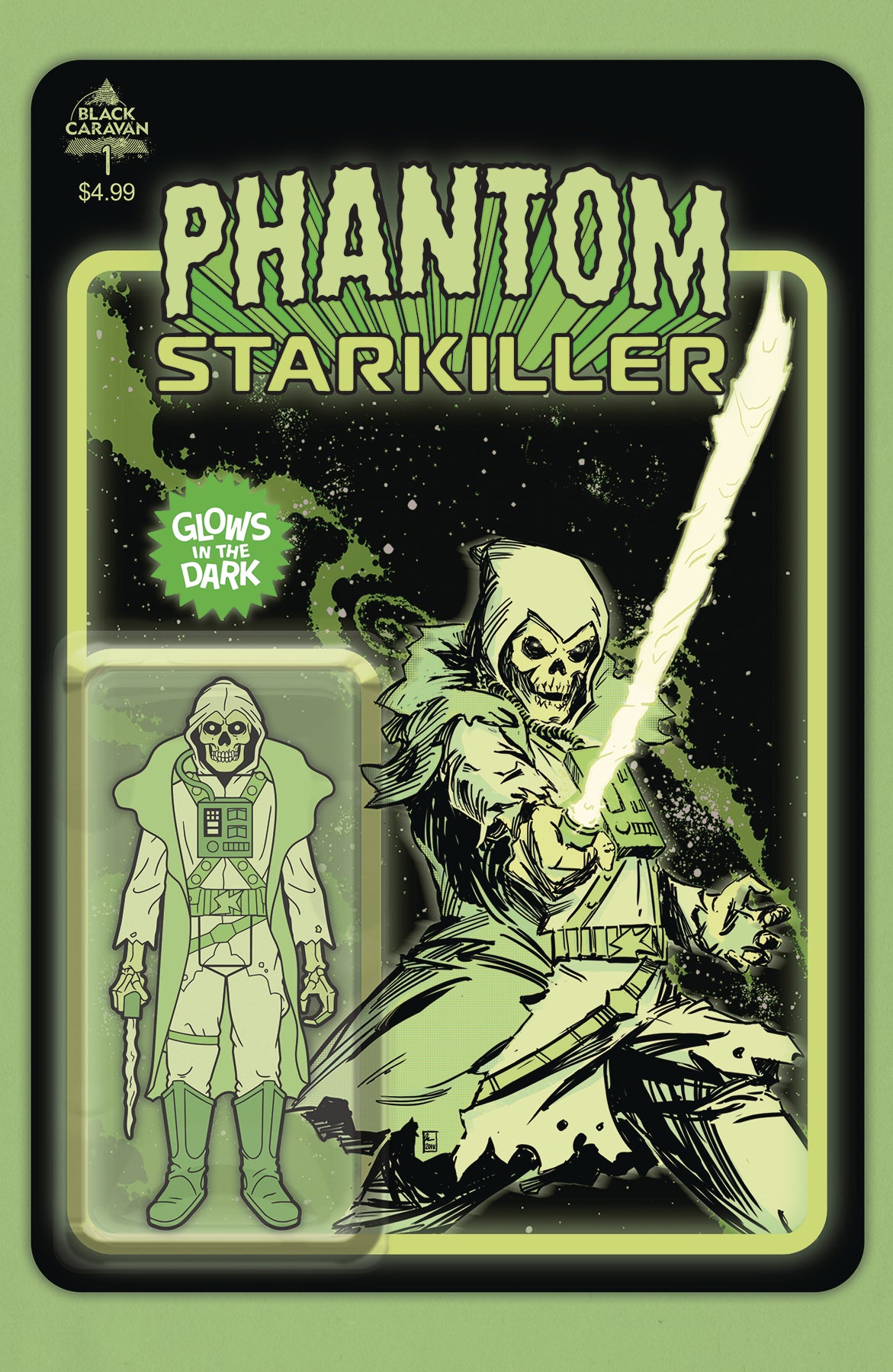 PHANTOM STARKILLER #1 4TH PRINT GLOW IN THE DARK VARIANT 2021 Phantom Starkiller SCOUT COMICS