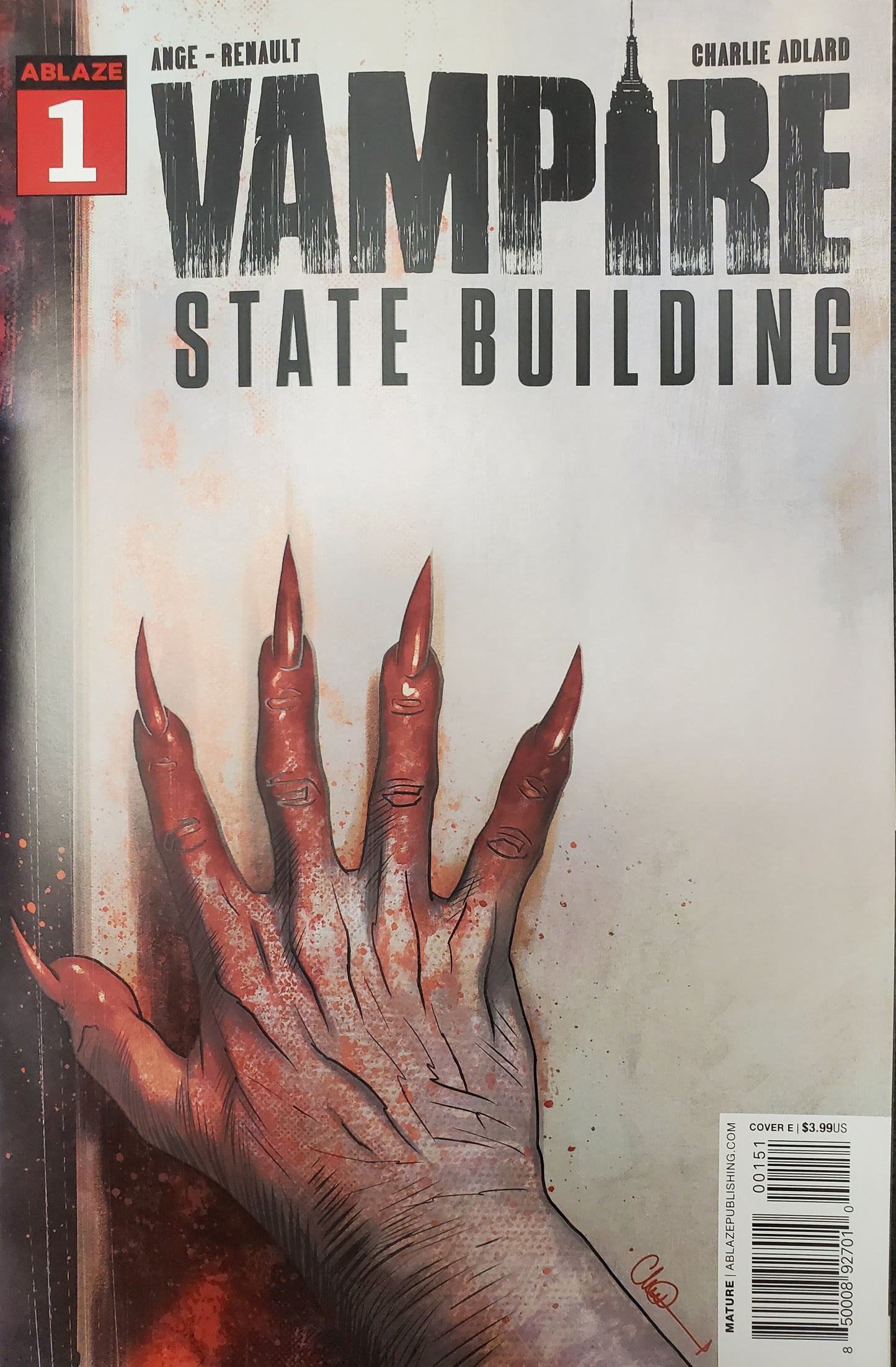 VAMPIRE STATE BUILDING #1 CVR E 1:10 GLOW IN DARK VARIANT 2019 ABLAZE, LLC