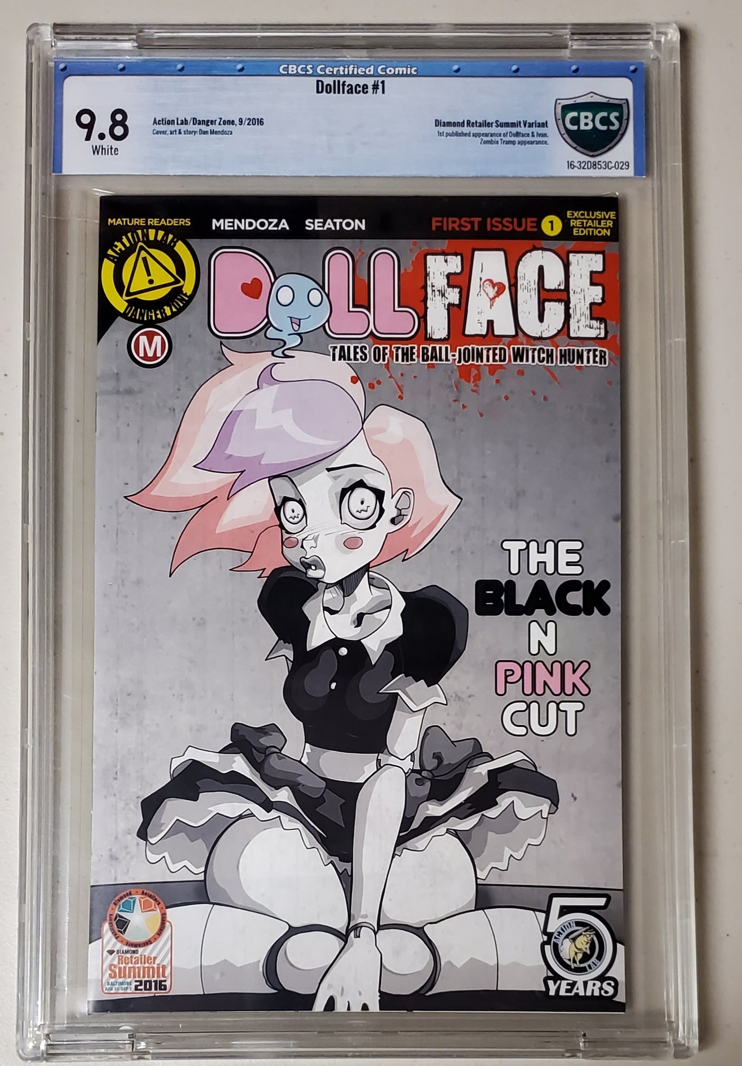 9.8 CBCS Dollface #1 Retailer Summit Variant 2016 CGC CGC