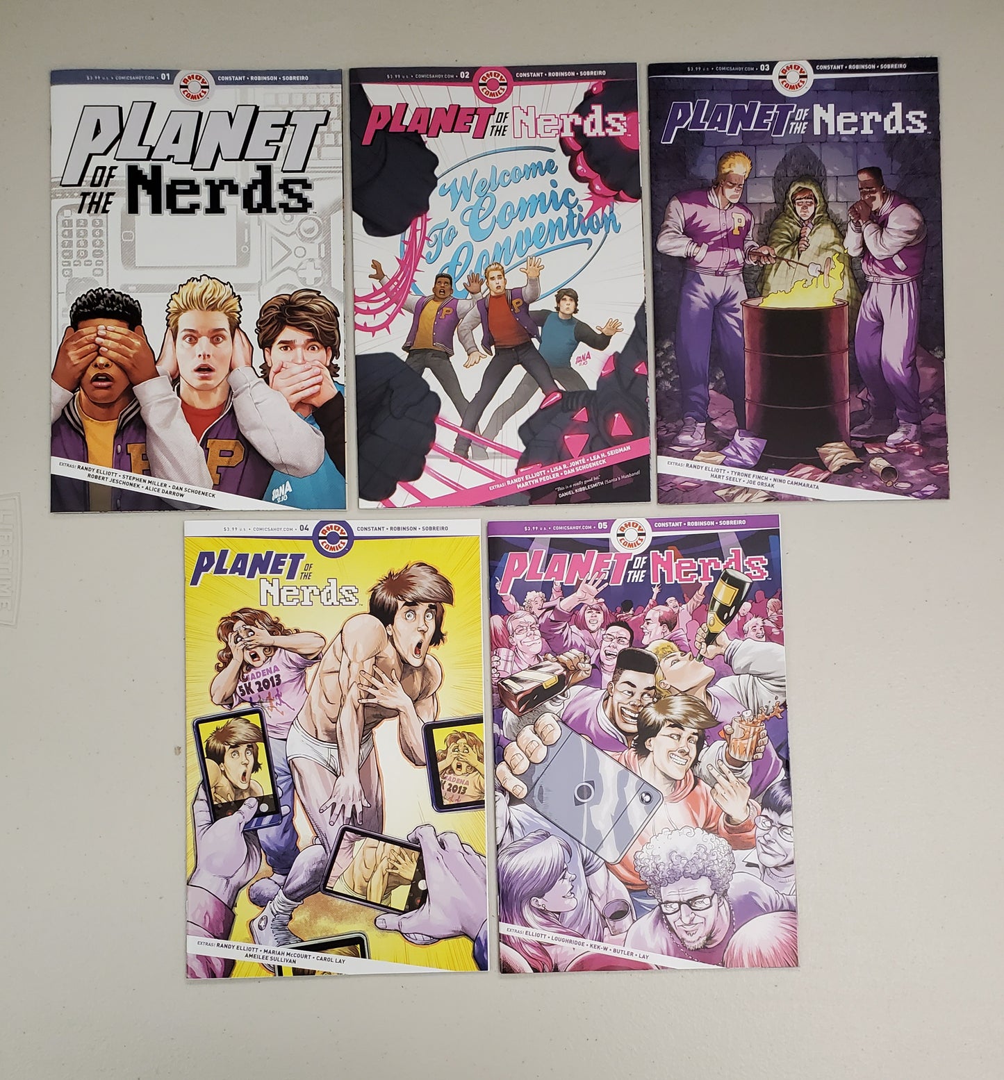 PLANET OF THE NERDS #1-#5 LOT SET Comics Bundlle