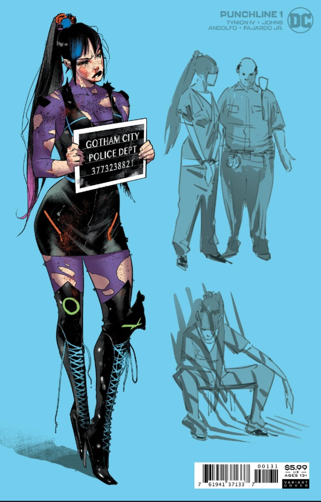 PUNCHLINE SPECIAL #1 (ONE SHOT) INC 1:25 JORGE JIMENEZ CARD STOCK VARIANT 2020 Punchline DC COMICS