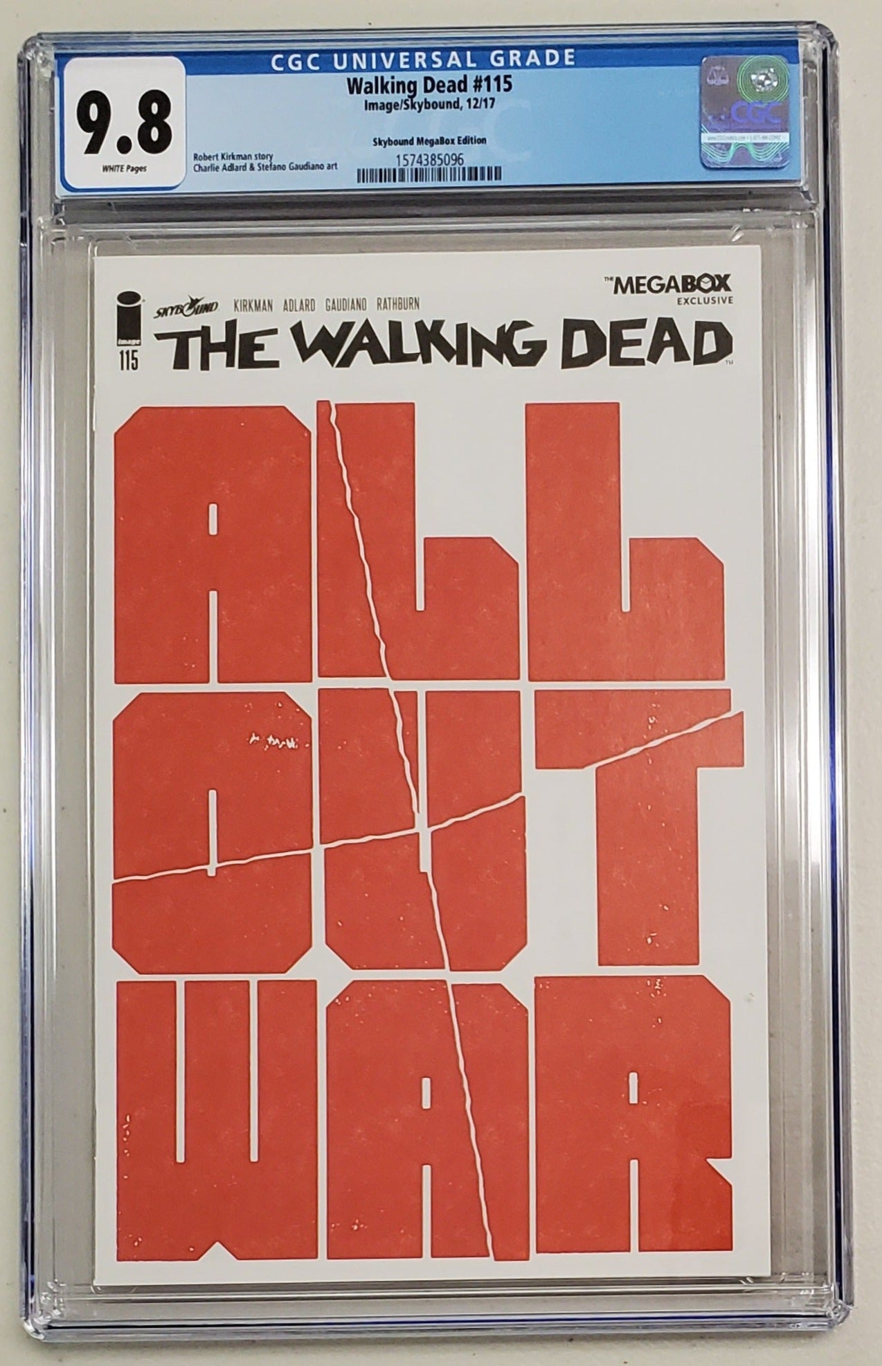 9.8 CGC Walking Dead #115 Skybound Megabox Variant CGC CGC