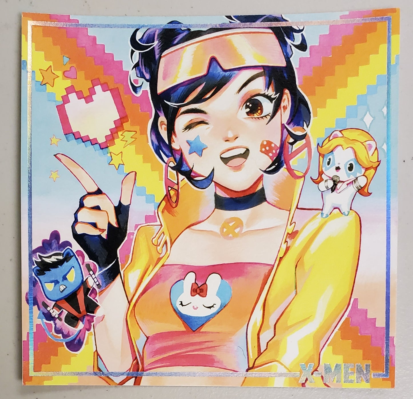 JUBILEE X-MEN 6X6 PRINT BY RIAN GONZALES PRINT PRINT