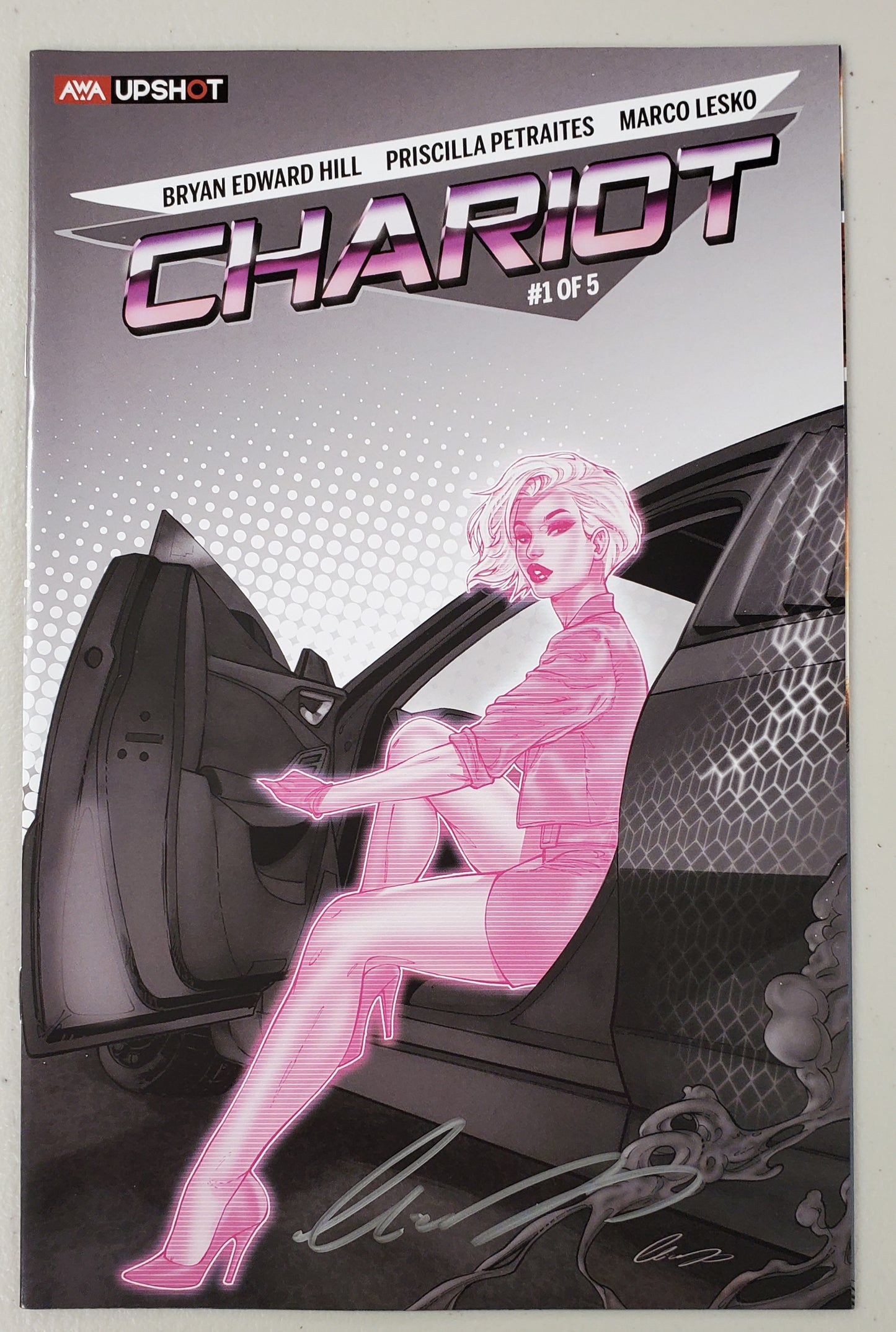 CHARIOT #1 SPLASH COLOR VARIANT SIGNED BY ELIAS CHATZOUDIS ARTISTS WRITERS & ARTISANS INC