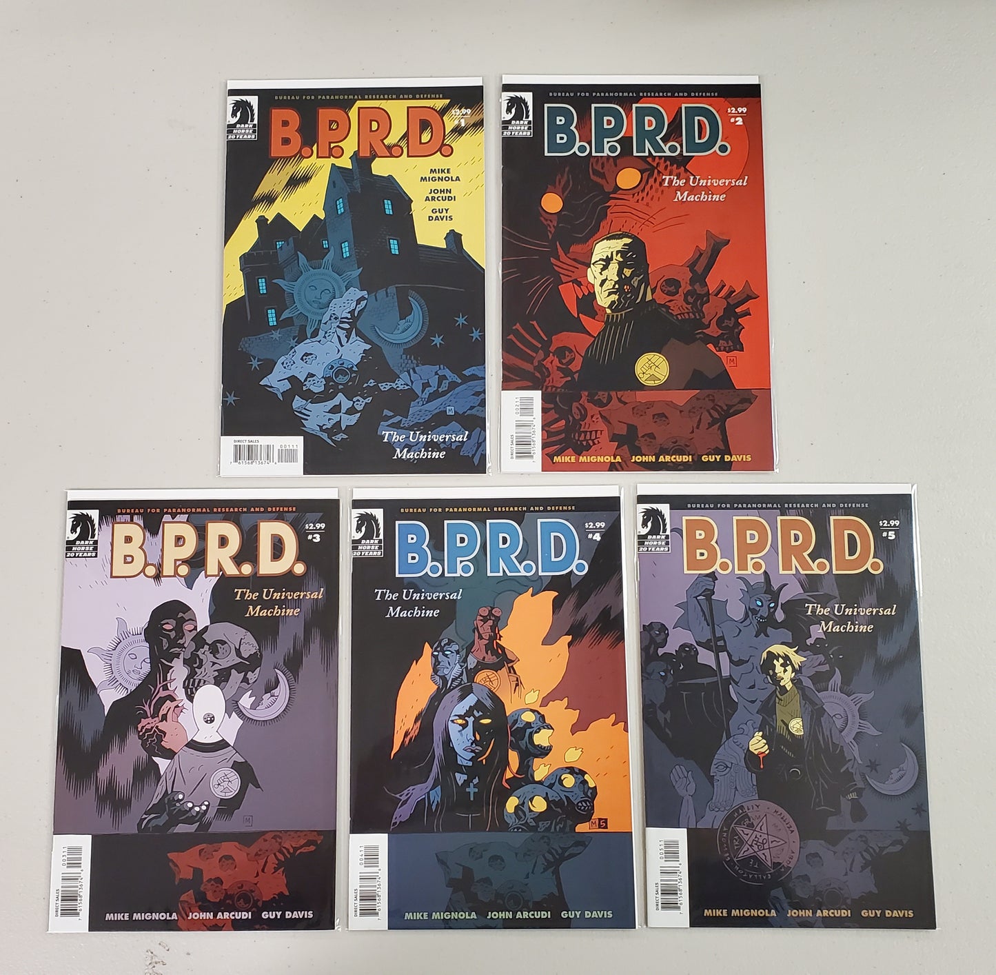 BRPD THE UNIVERSAL MACHINE #1-#5 Comics Bundlle