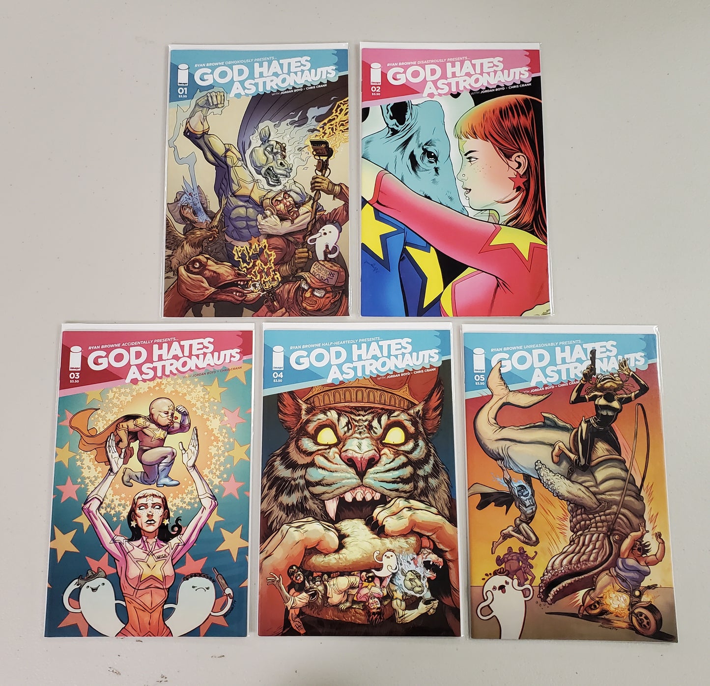 God Hates Astronauts #1-#5 Set Comics Bundlle