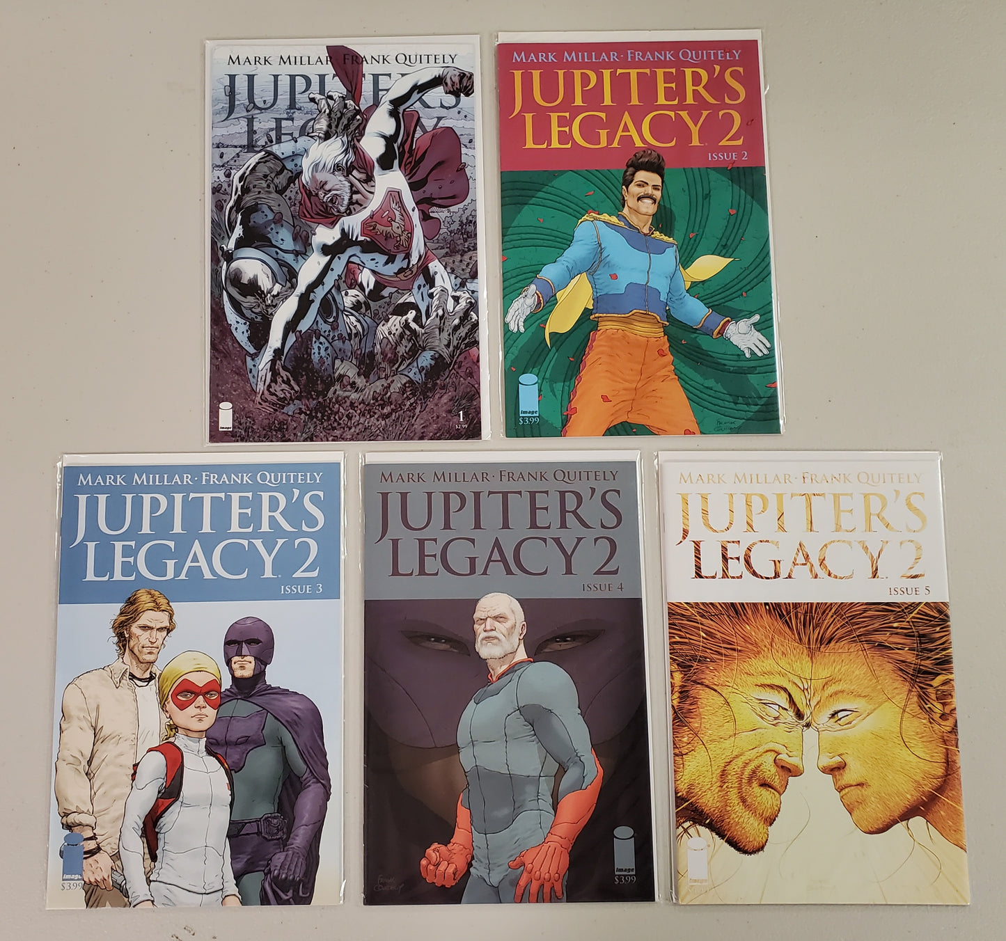 Jupiter's Legacy 2 #1-#5 Set Comics Bundlle