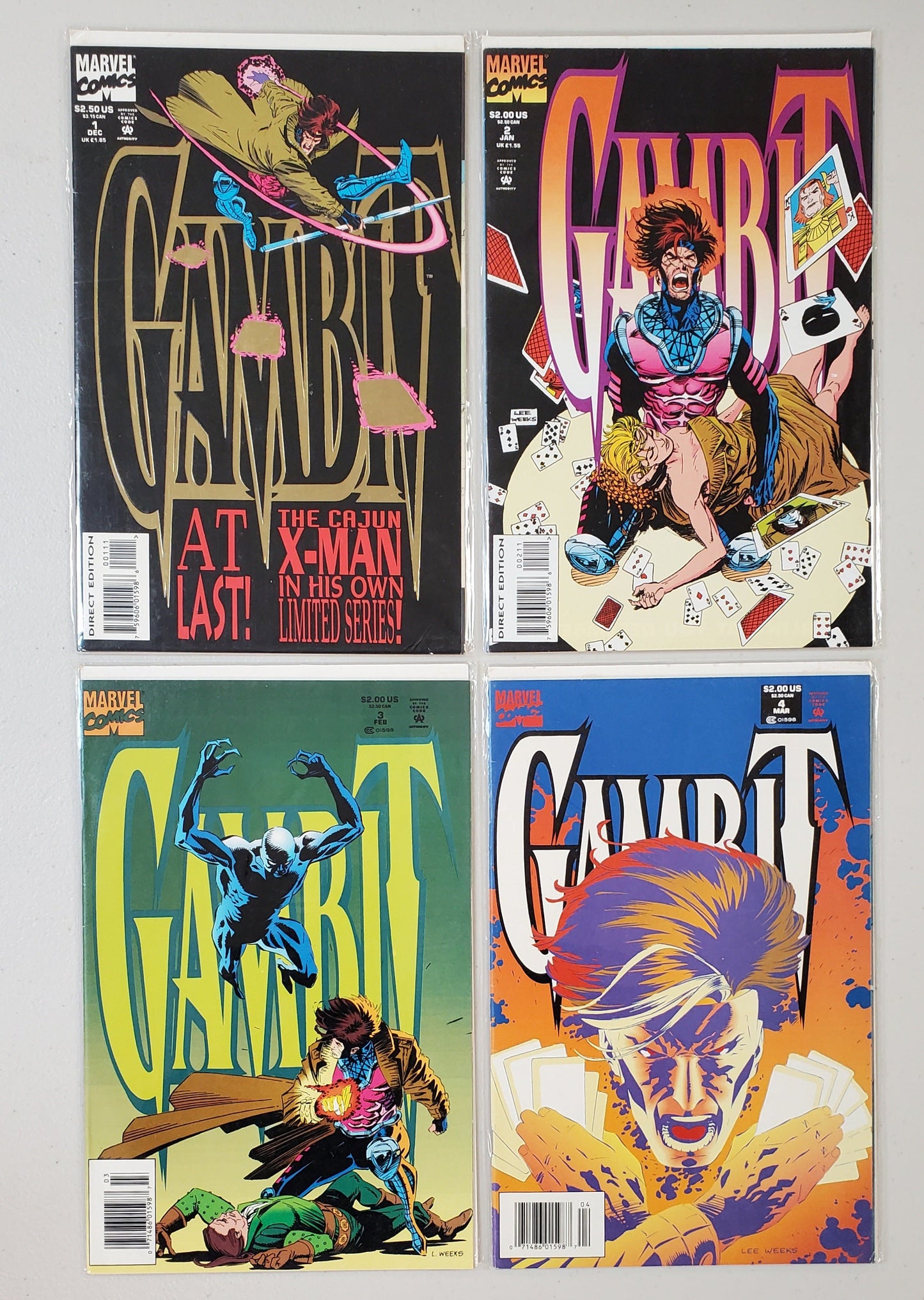 GAMBIT #1-#4 SET 1993 Comics Bundlle