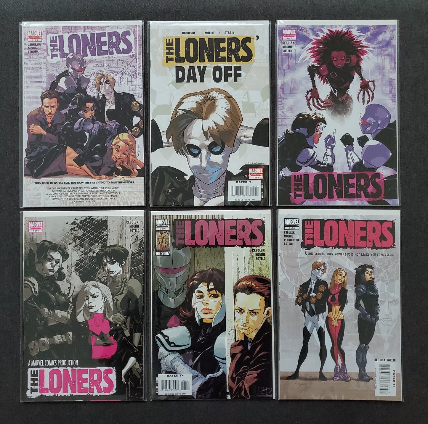 LONERS #1-#6 SET 2007 Comics Bundlle