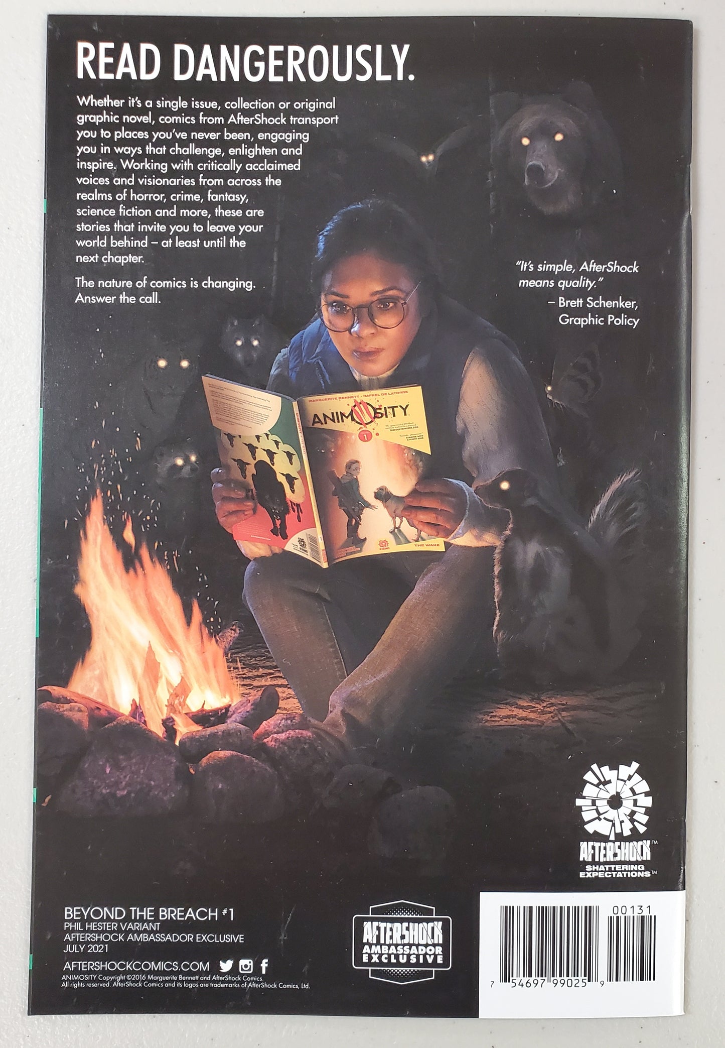 BEYOND THE BREACH #1 AFTERSHOCK AMBASSADOR EXCLUSIVE VARIANT 2021 AFTERSHOCK COMICS