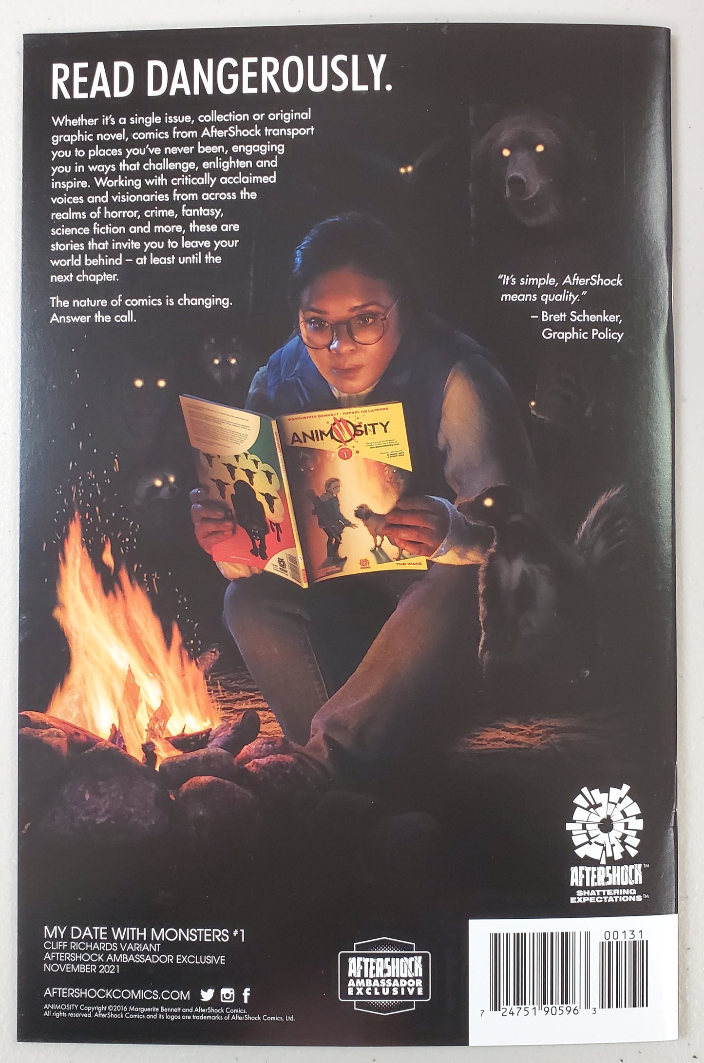 MY DATE WITH MONSTERS #1 AFTERSHOCK AMBASSADOR EXCLUSIVE VARIANT 2021 AFTERSHOCK COMICS