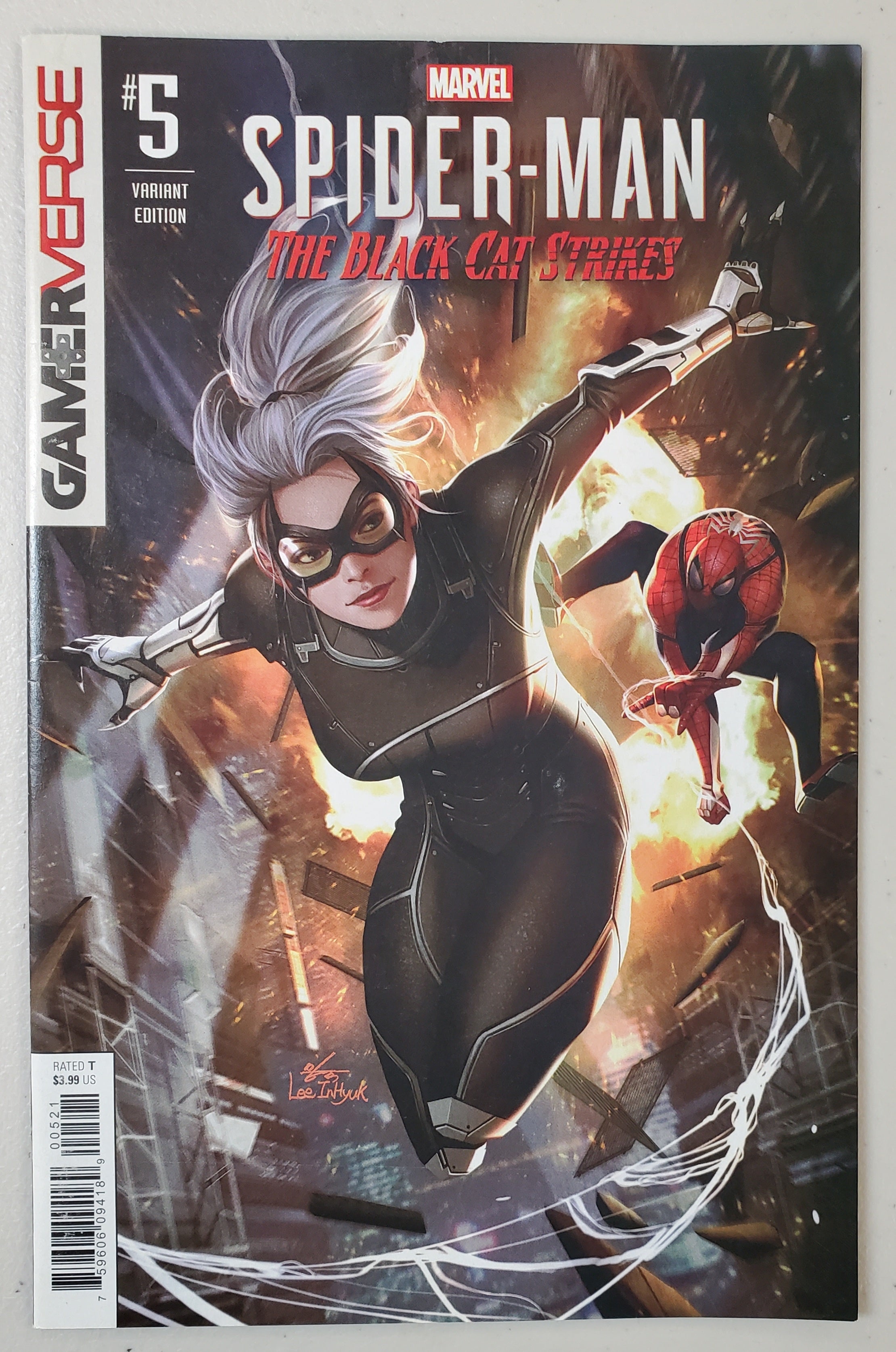 SPIDER-MAN BLACK CAT STRIKES #5 1:25 INHYUK LEE VARIANT – Sanctum Sanctorum  Comics & Oddities LLC