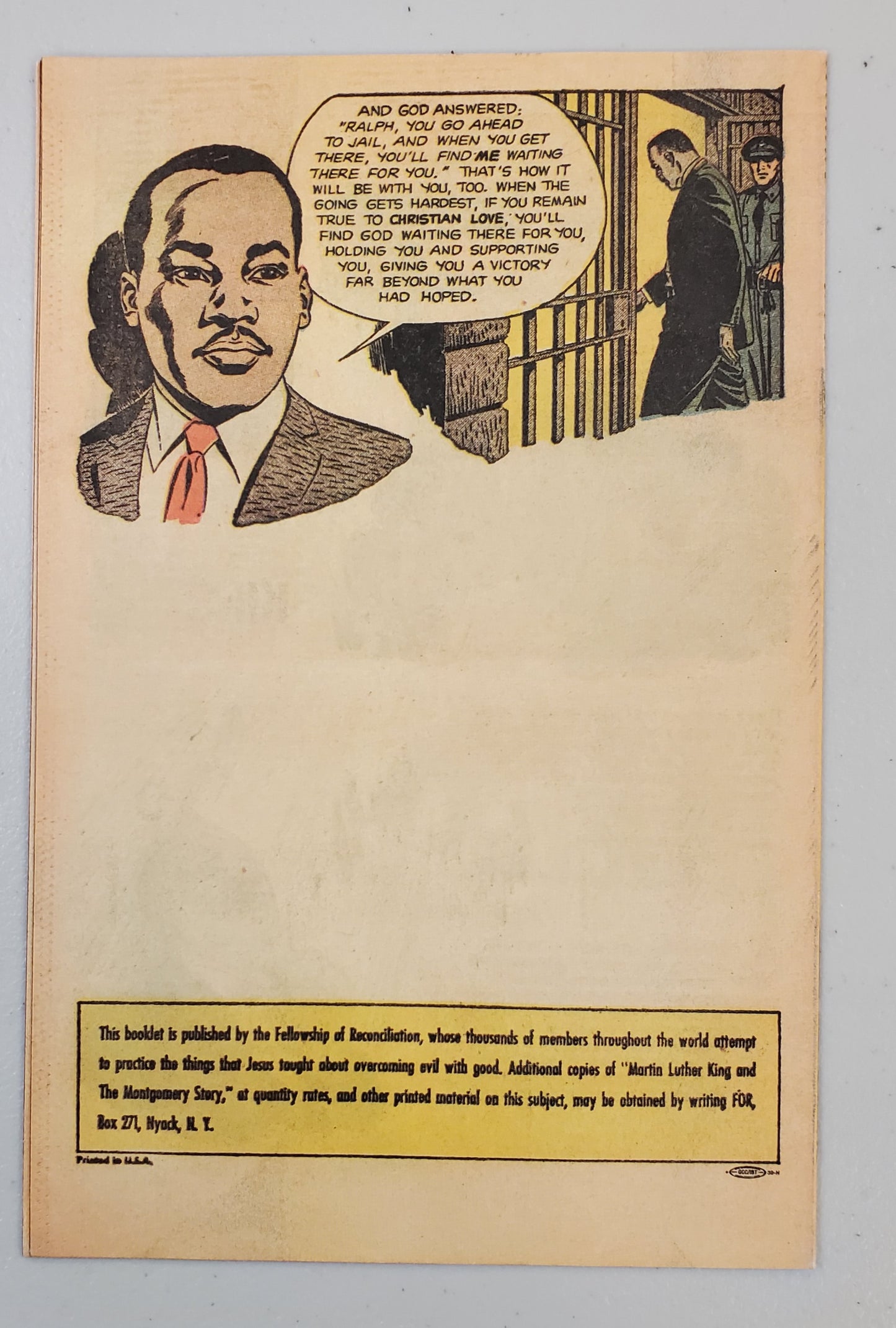 MARTIN LUTHER KING AND THE MONTGOMERY STORY comic books T