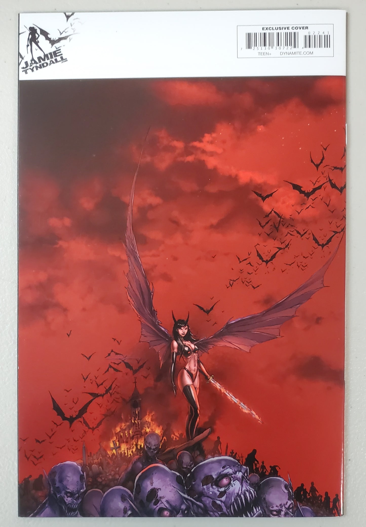 DIE!NAMITE LIVES #1 SIGNED TYNDALL METAL VARIANT Vampirella DYNAMITE