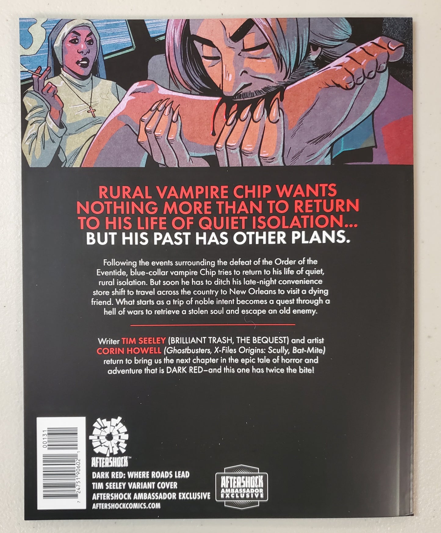 DARK RED WHERE ROADS LEAD #1 AFTERSHOCK AMBASSADOR EXCLUSIVE VARIANT 2021 AFTERSHOCK COMICS