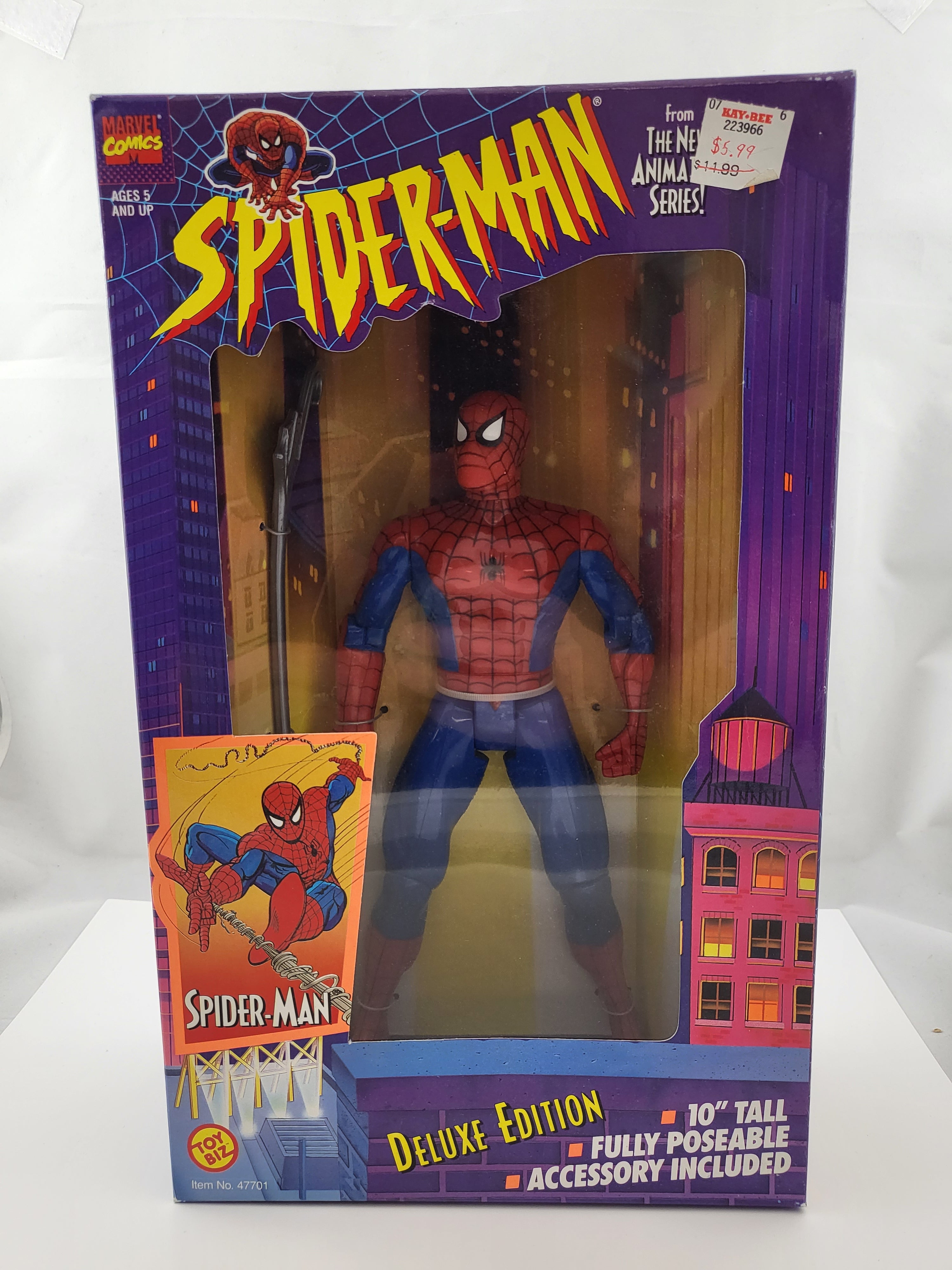 Spider-Man The Animated Series Poseable Action Figure Toy Biz 