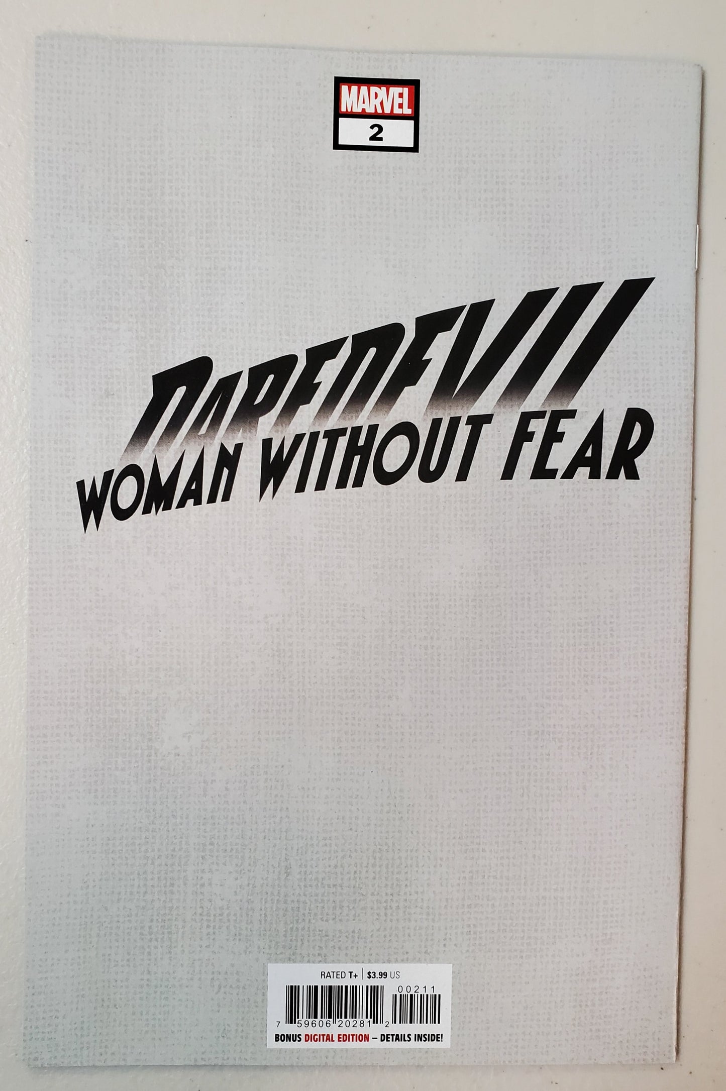 DAREDEVIL WOMAN WITHOUT FEAR #2 1:25 FORNES VARIANT comic books MARVEL COMICS