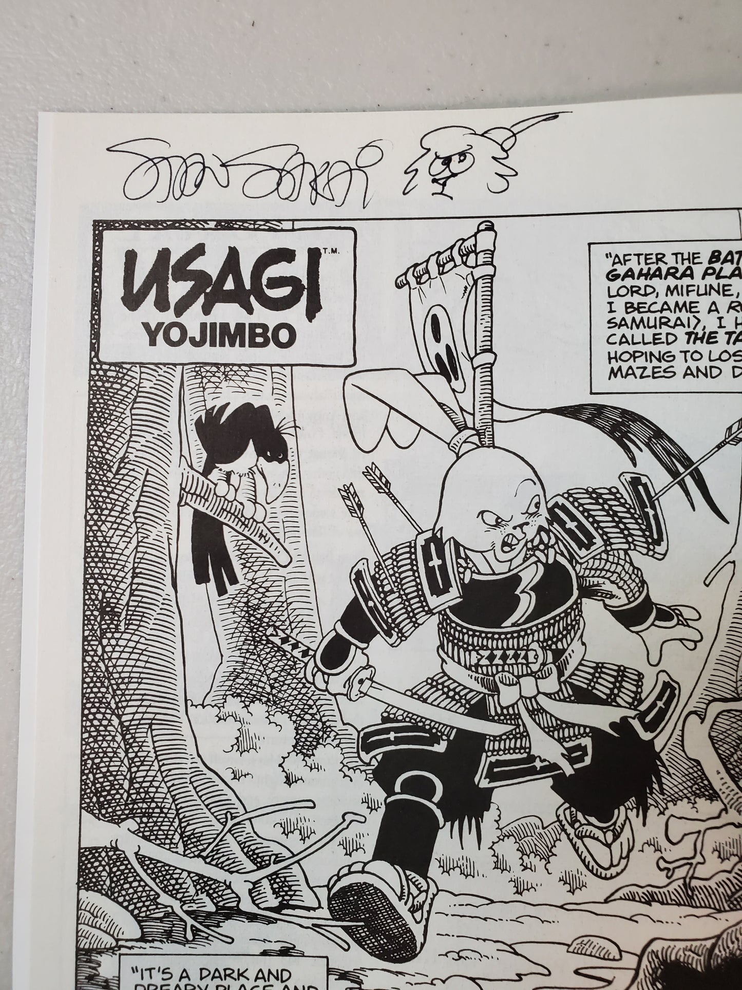 CRITTERS #38 SIGNED BY STAN SAKAI comic book FANTAGRAPHICS BOOKS