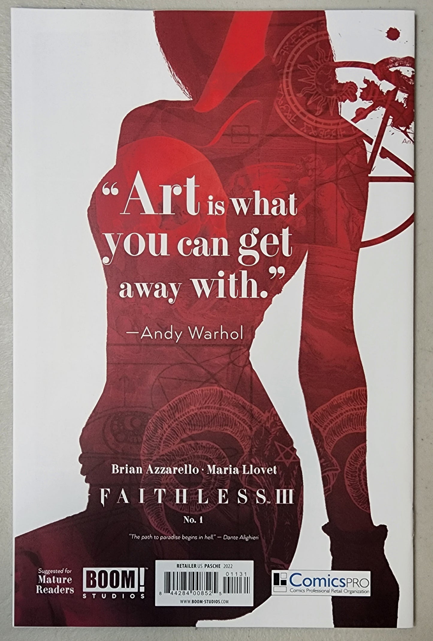 FAITHLESS III #1 COMICSPRO EXCLUSIVE 2022 Faithless BOOM! STUDIOS