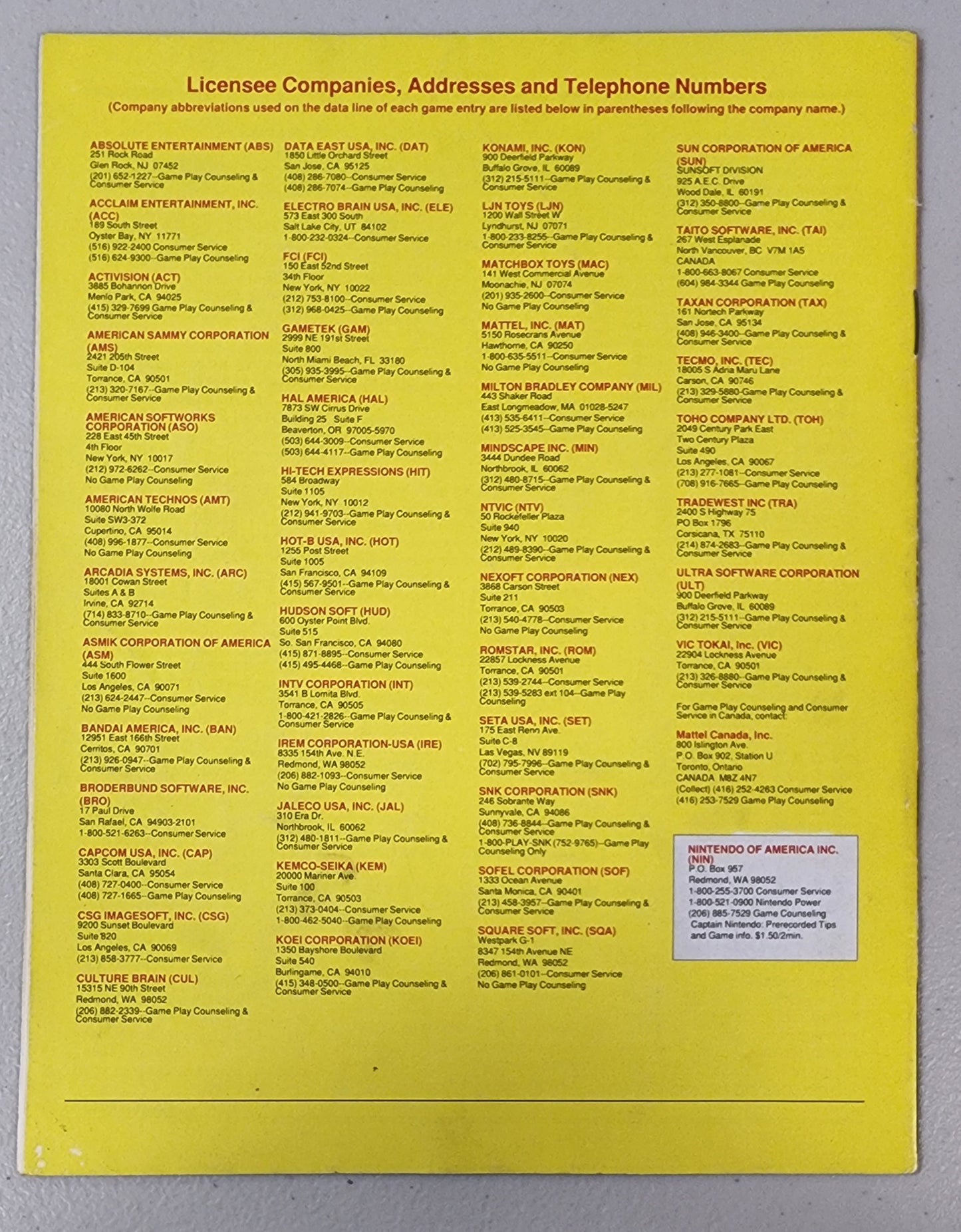 NINTENDO POWER PAK NES SOURCE MAGAZINE 1990 Magazines NINTENDO