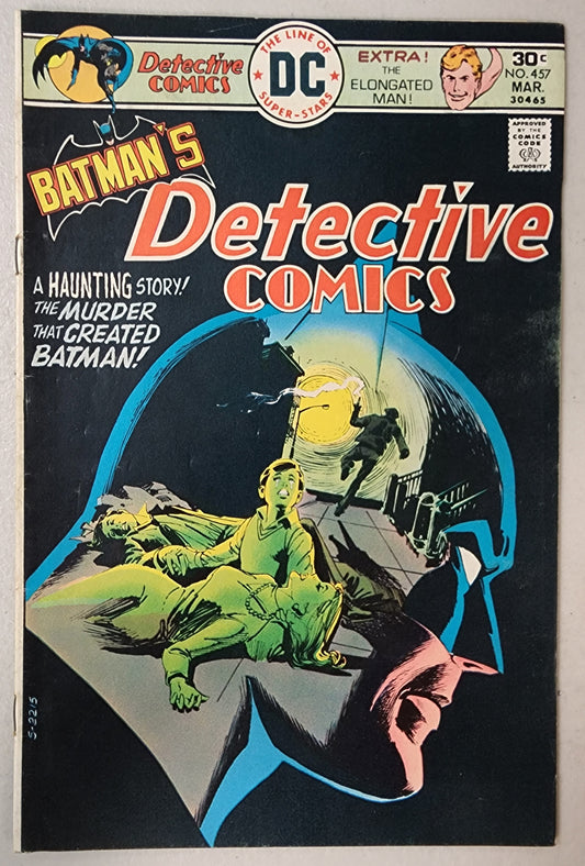 DETECTIVE COMICS #457 1976 ORIGIN RETOLD 1ST LESLEY THOMPKINS
