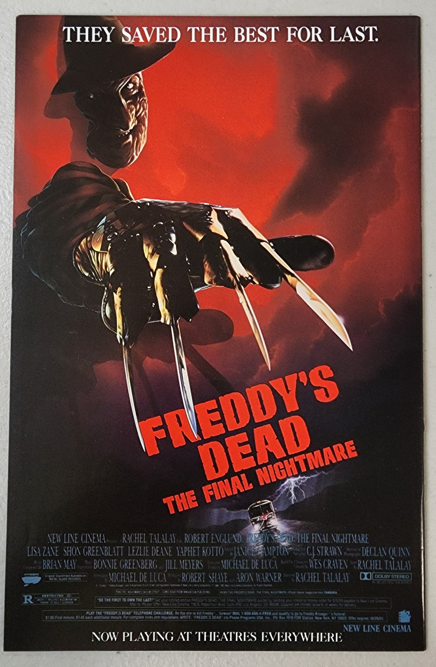 FREDDYS DEAD FINAL NIGHTMARE #2 1991 comic book INNOVATION