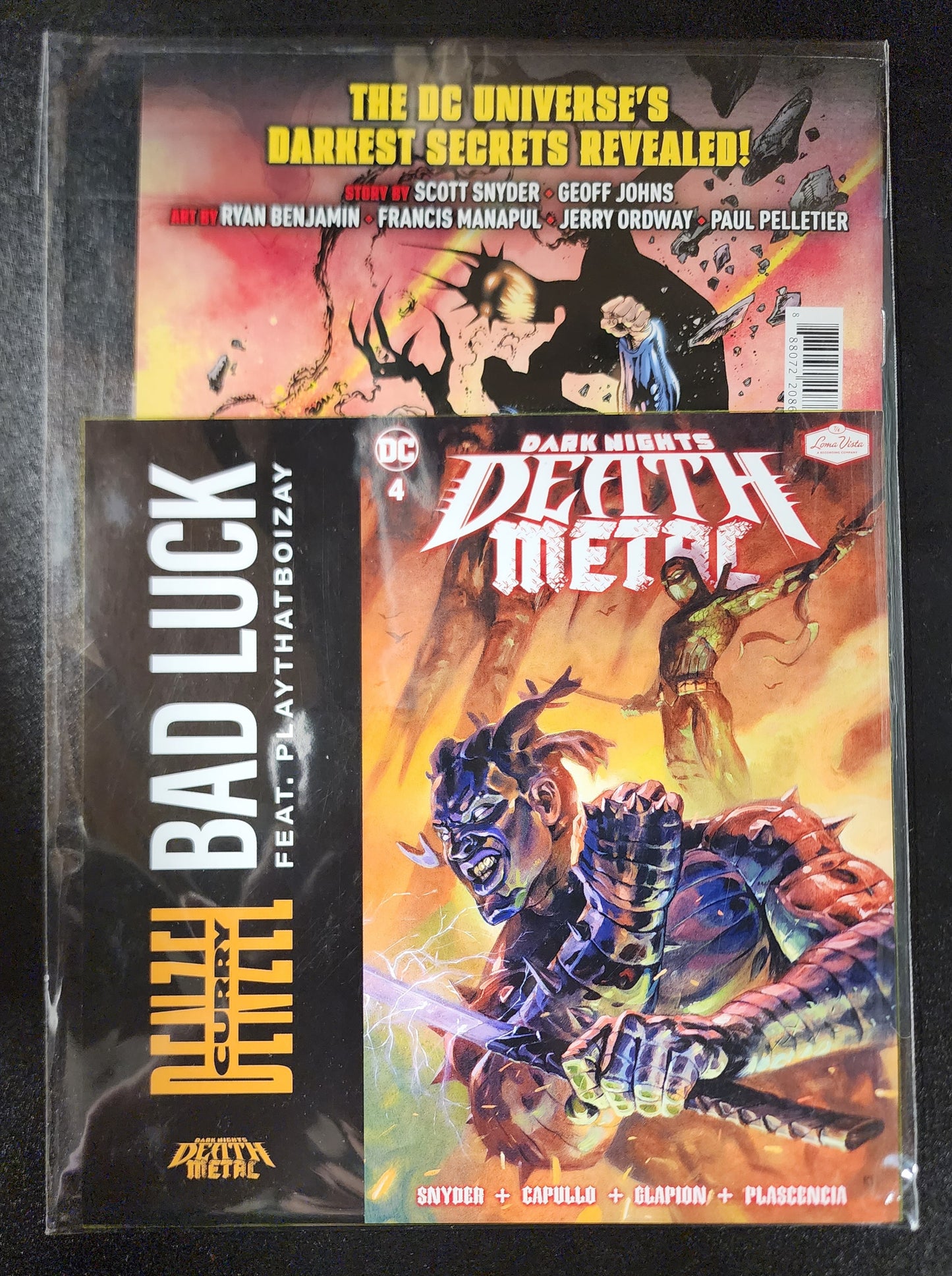 DARK NIGHTS DEATH METAL #3 VARIANT WITH 7" FLEXI DISC VINYL DENZEL CURRY Batman DC COMICS