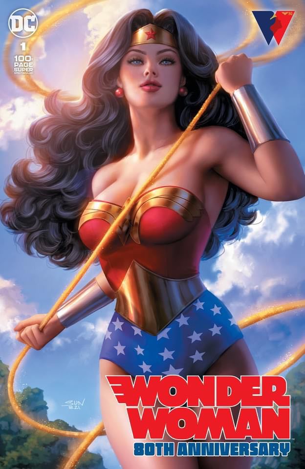 WONDER WOMAN 80TH ANNIVERSARY SUPER SPECTACULAR #1 SSCO SUN KHAMUNAKI VARIANT 2021 Wonder Woman DC COMICS TRADE DRESS
